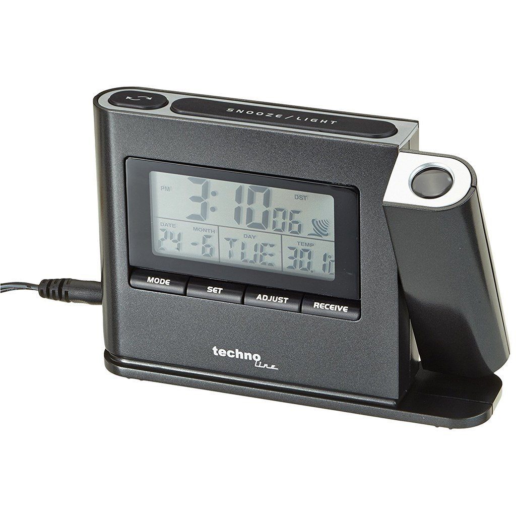 technoline Funkwecker WT 519 Projektionswecker schwarz günstig online kaufen