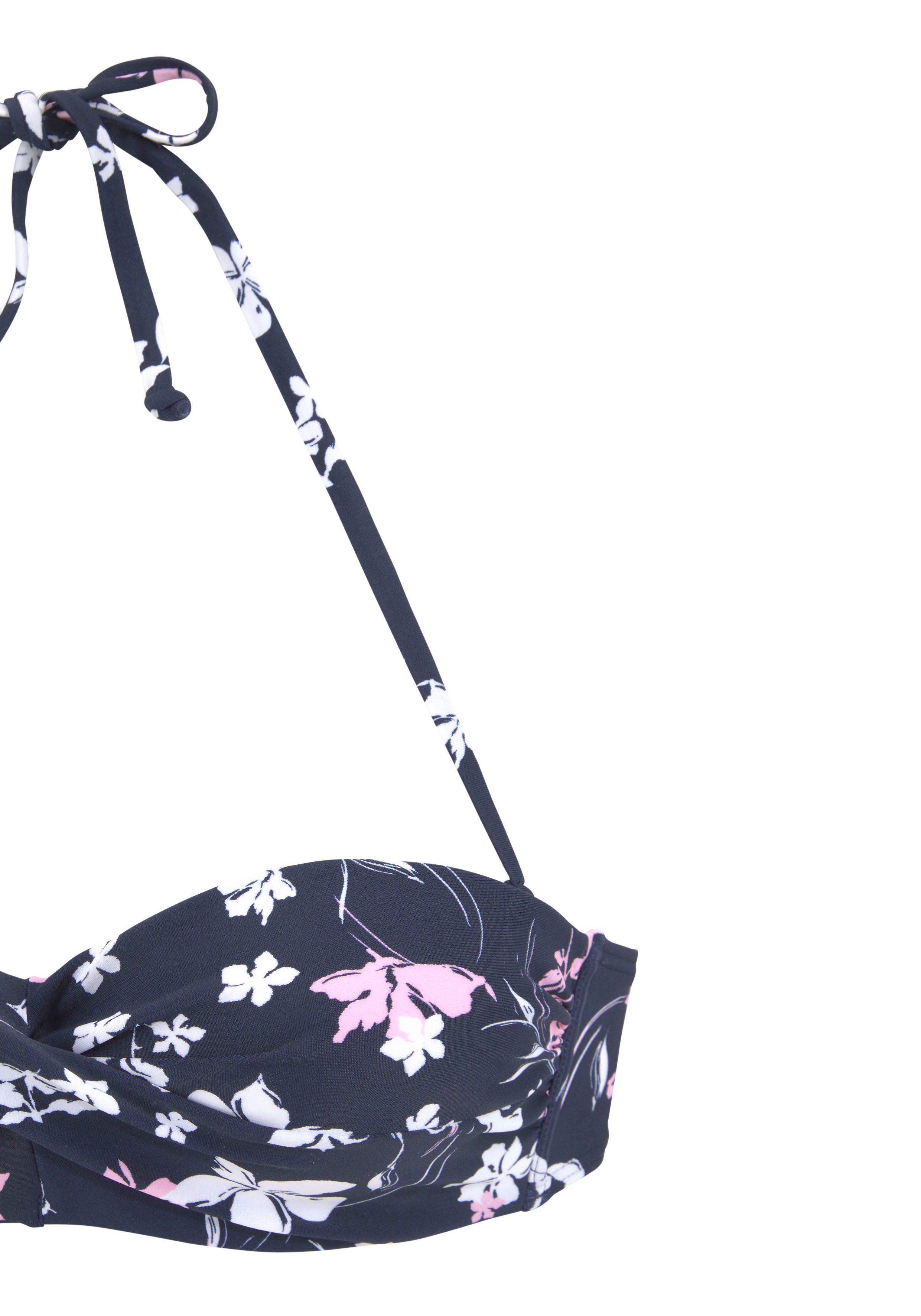 LASCANA Bügel-Bandeau-Bikini mit Wickeloptik