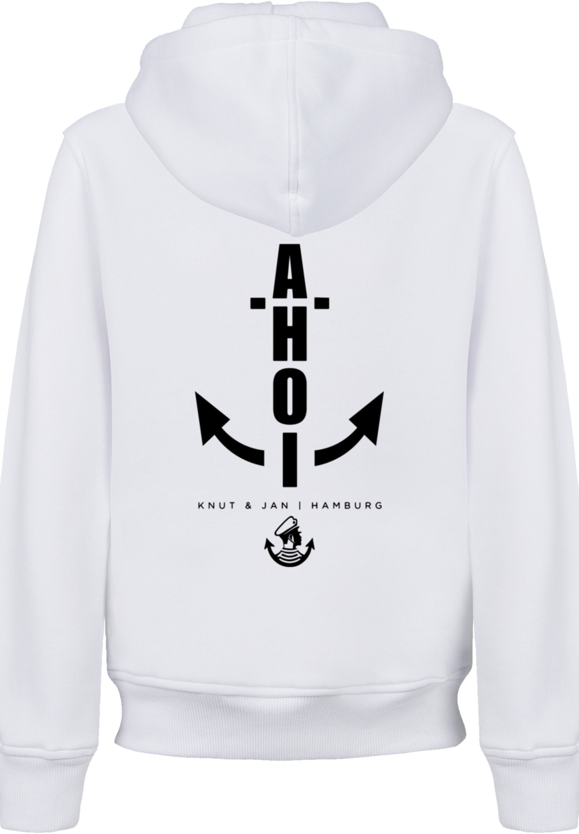 Anker Knut F4NT4STIC & Print weiß Ahoi Kapuzenpullover Jan Hamburg