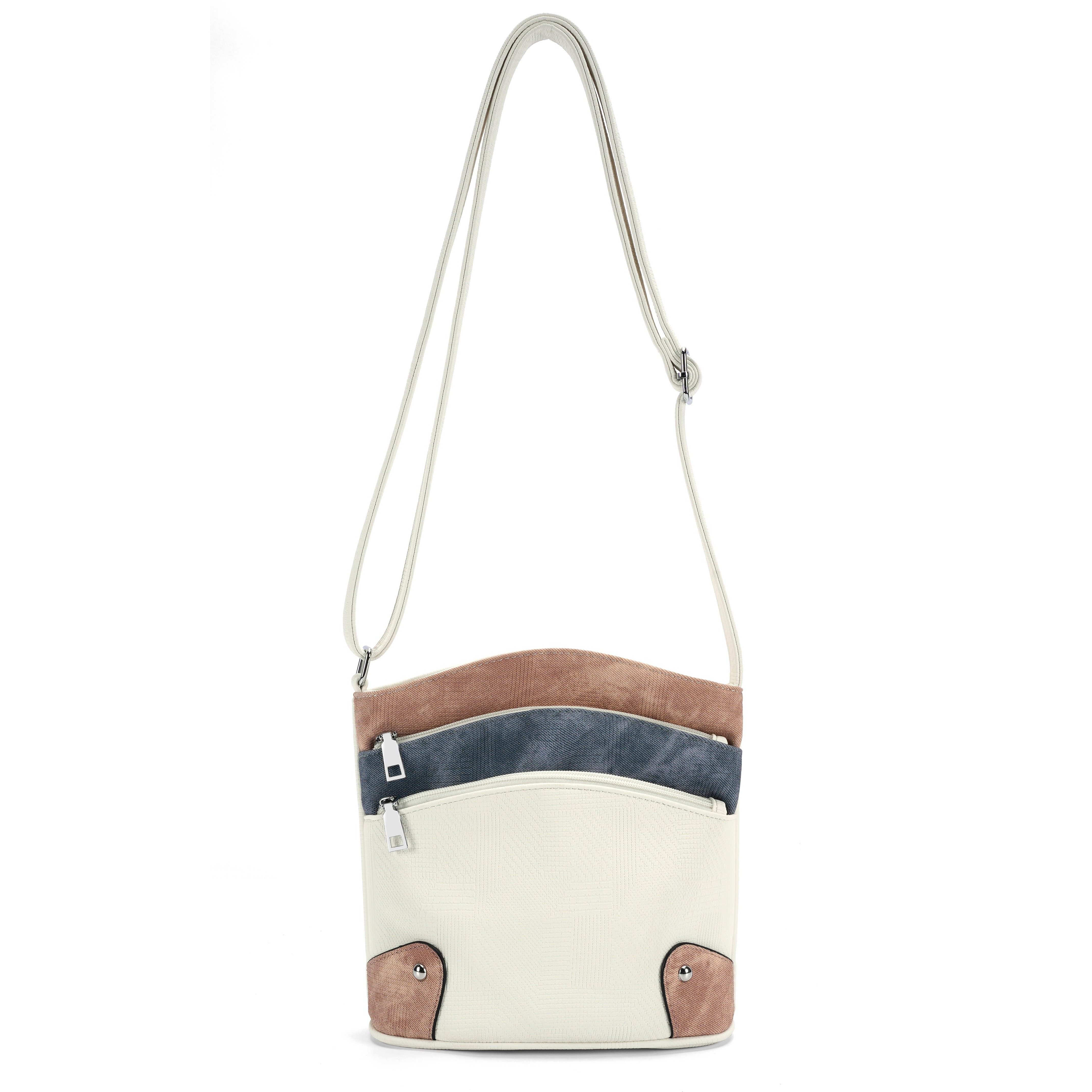 MIRROSI Umhängetasche Damen Crossbody Bag, 25x10x23cm Mittelgroß, Mittelgroße Tasche, Schultertasche für jeden Anlass