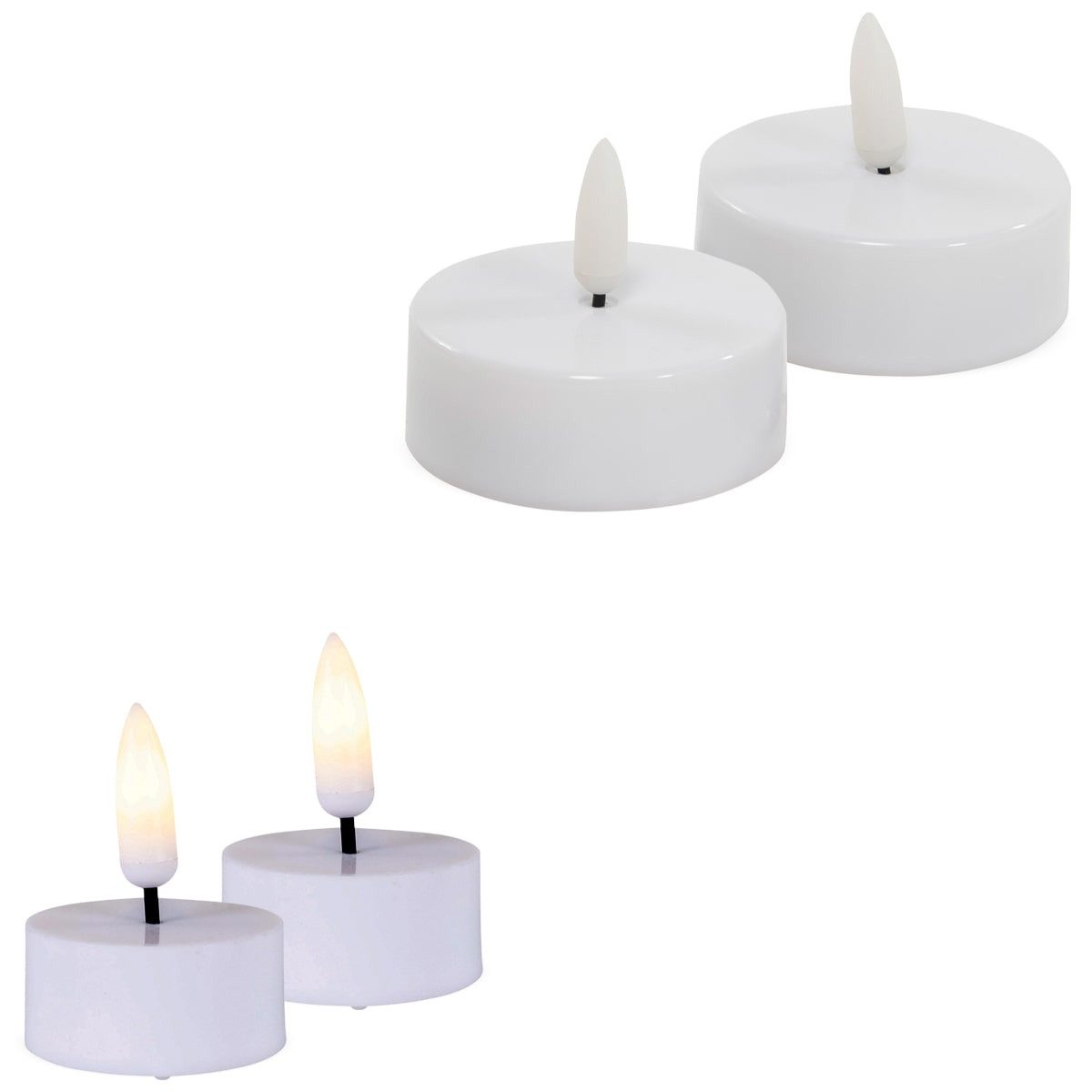 matches21 HOME & HOBBY LED-Kerze LED Teelichter 2er Set elektrische Teelich günstig online kaufen