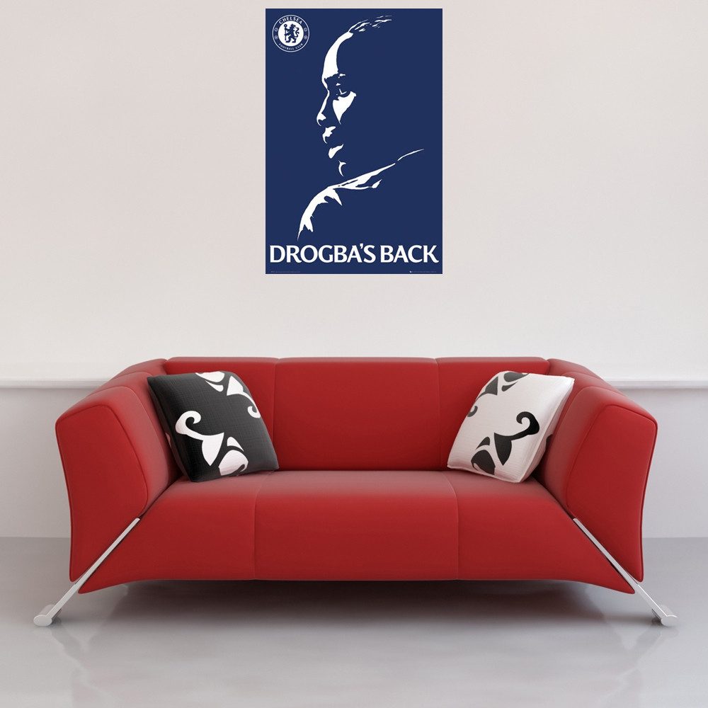 Poster Fußball - Poster - Chelsea - Drogbas Back günstig online kaufen