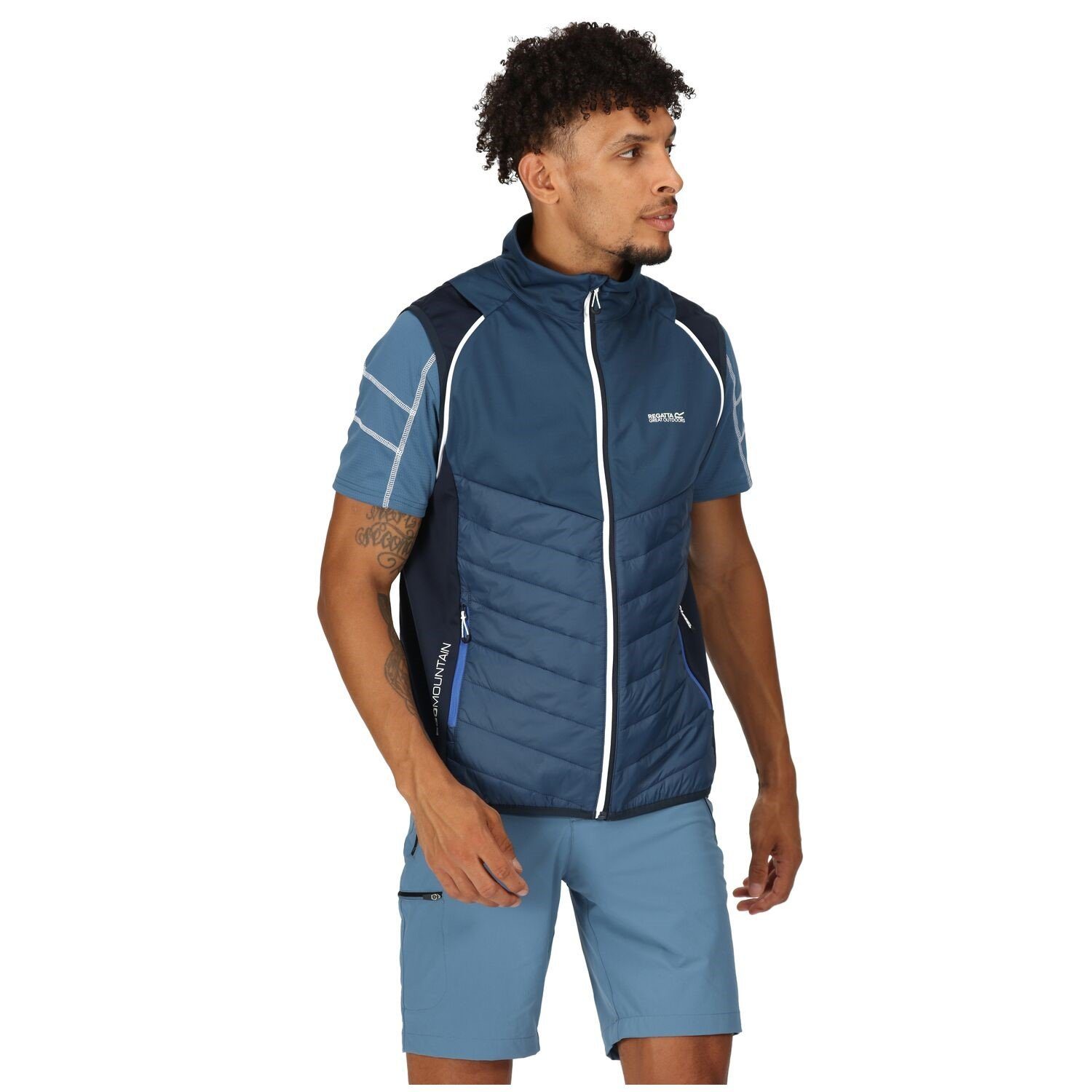 Ärmeln Funktionsjacke Herren für Blau Regatta Regatta Softshelljacke abnehmbaren Steren Hybrid mit