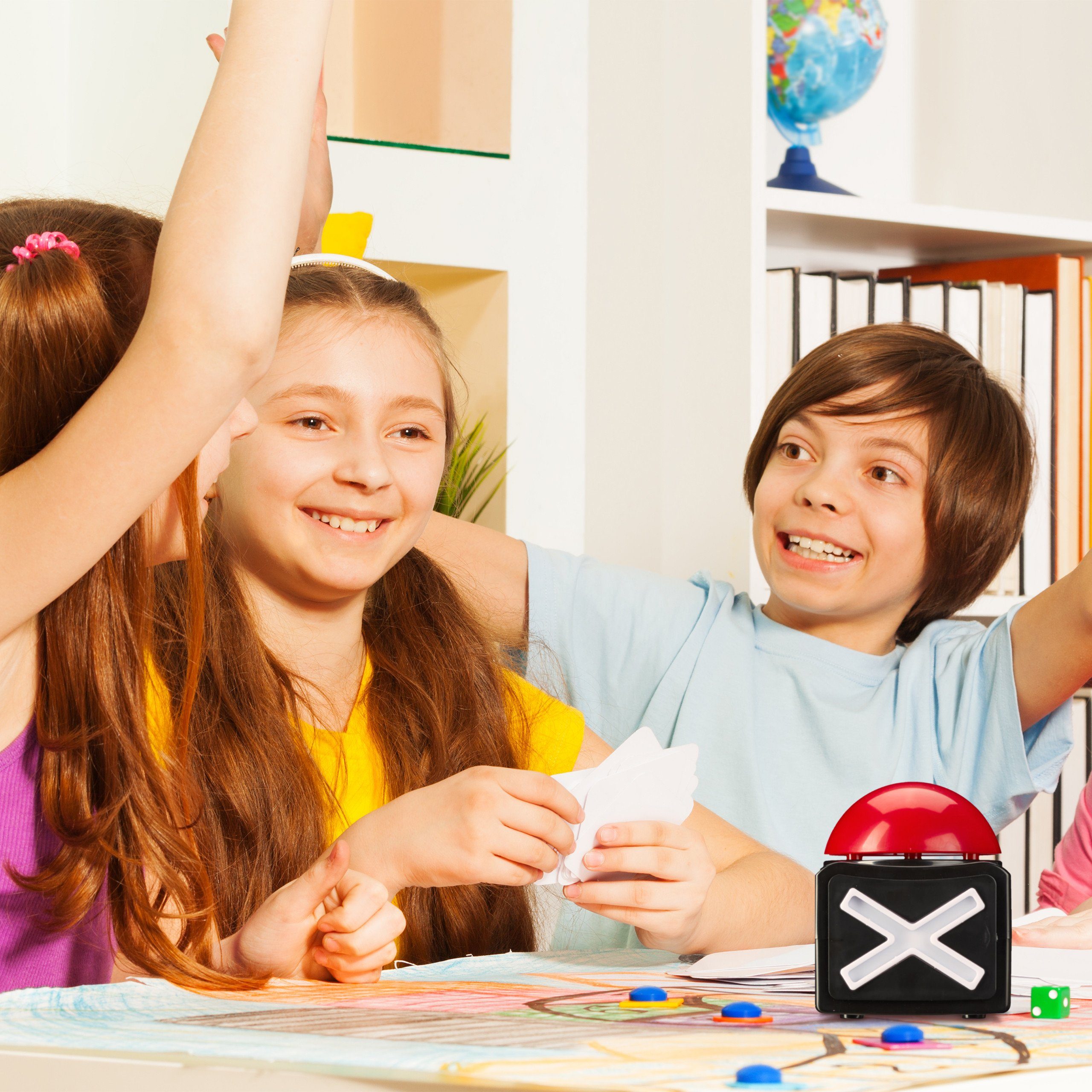 relaxdays Spiel Buzzer mit Sound und Licht