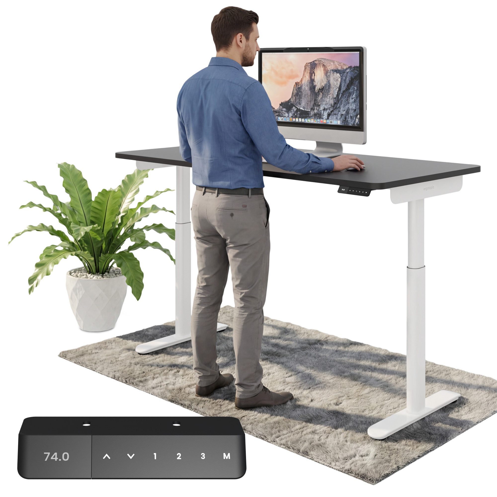 Ergotopia Schreibtisch Desktopia One (elektrisch höhenverstellbarer Schreibtisch)