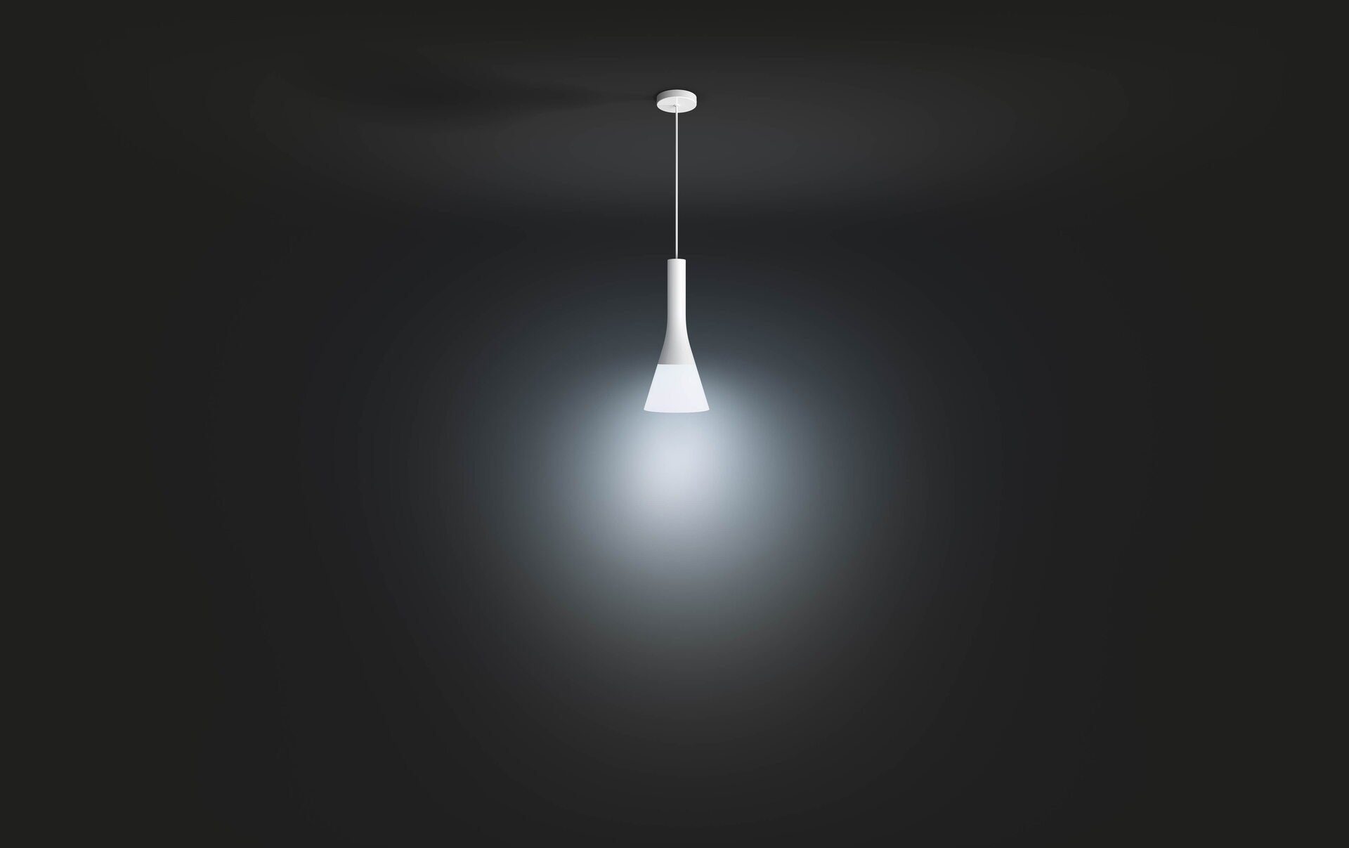 Philips LED Hue Leuchtmittel Explore, Pendelleuchte Dimmfunktion, Warmweiß wechselbar,