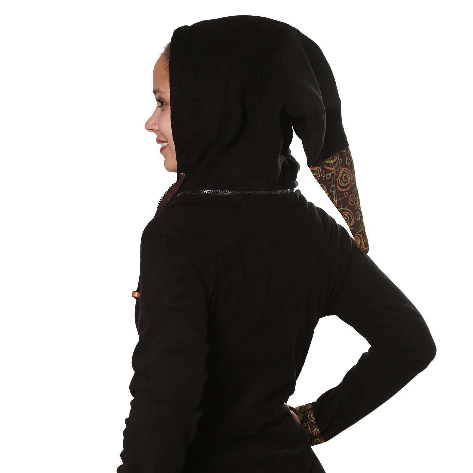KUNST UND MAGIE Kurzjacke Kunst&Magie kurzer Damenmantel Fleece+abnehmbarer günstig online kaufen