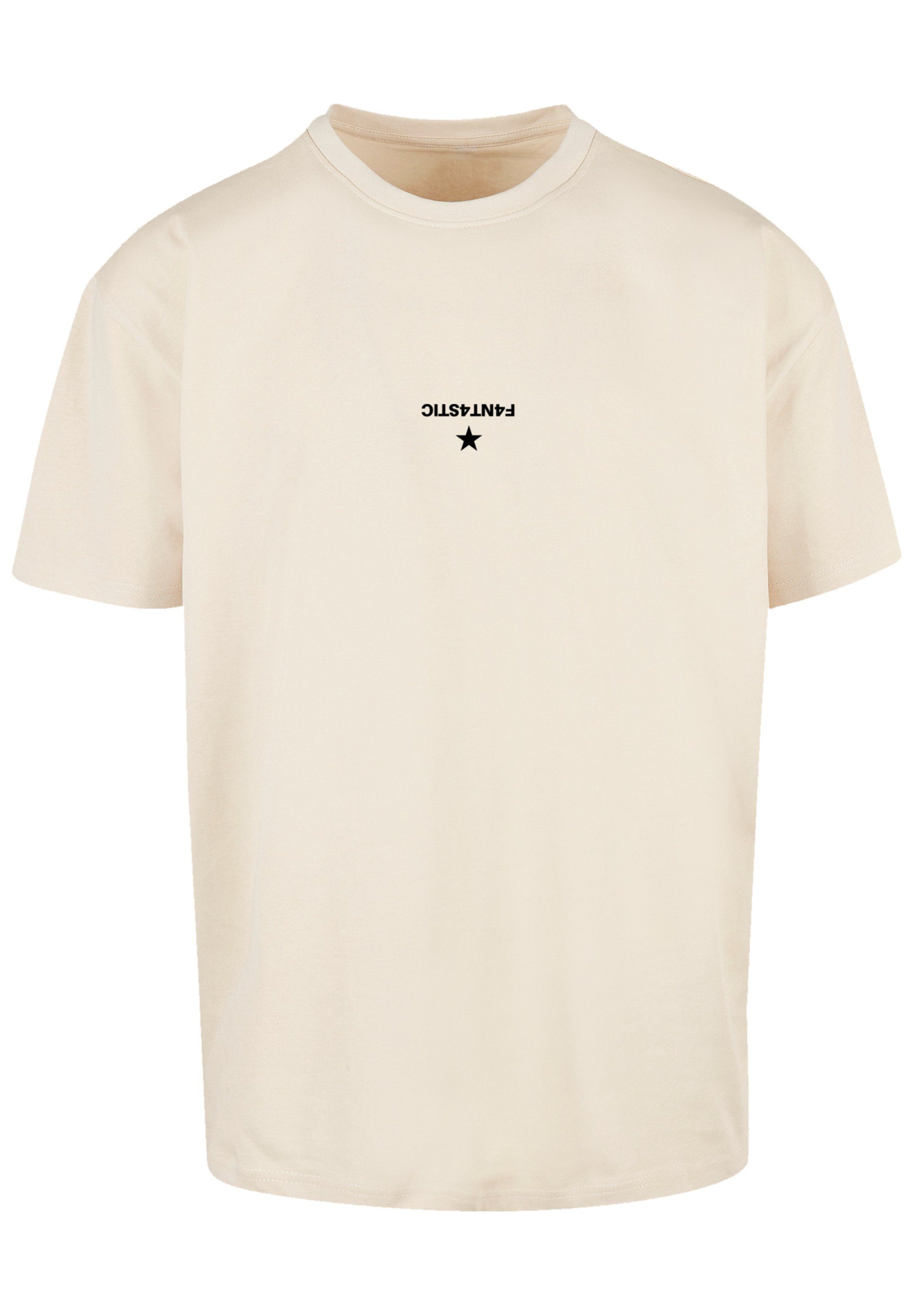 sand Geometrics Grau Print T-Shirt F4NT4STIC