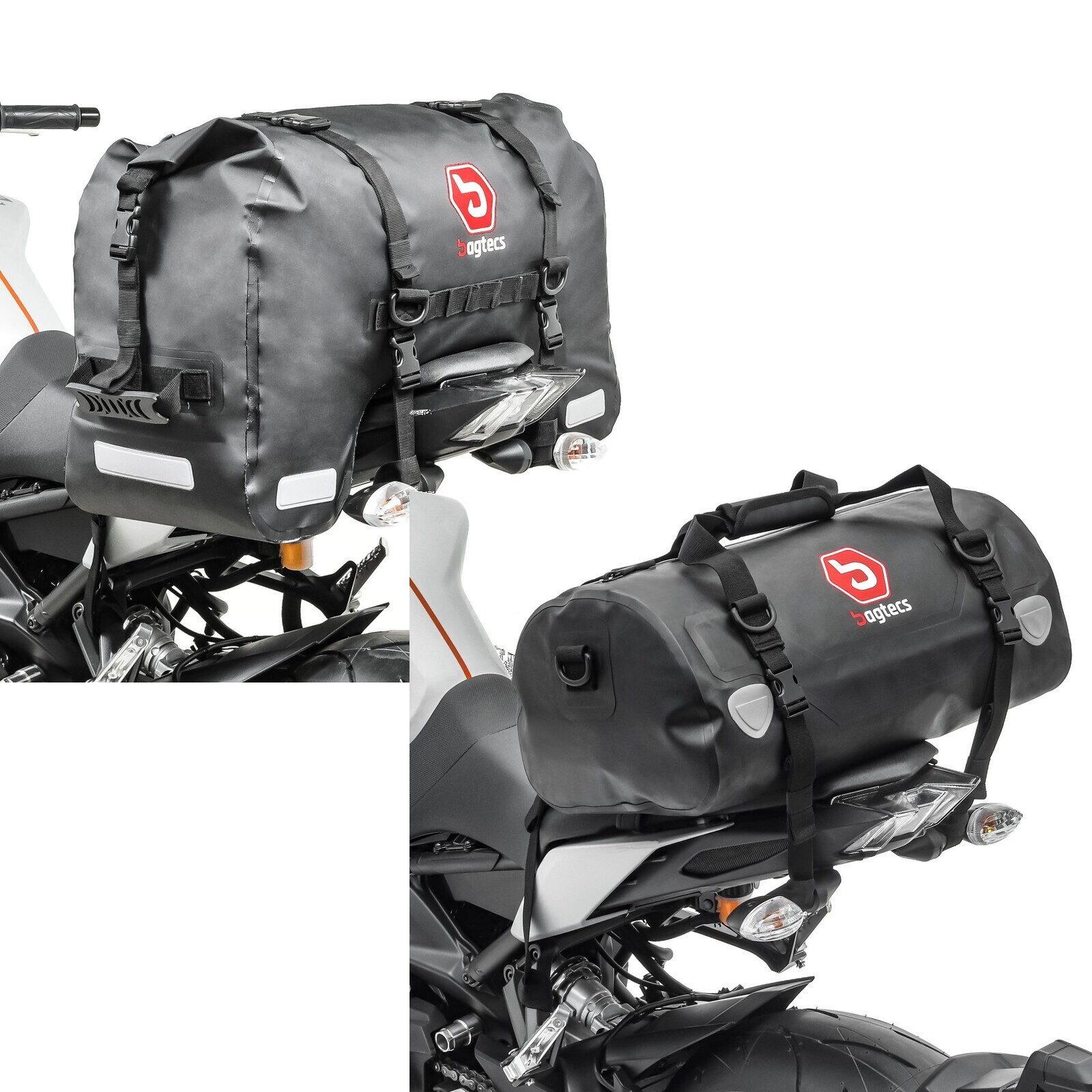Reisetasche Set: Motorrad Hecktasche # SX45 Wasserdicht Volumen 45L Rollverschluss