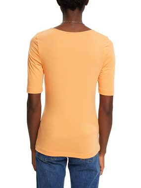 Esprit T-Shirt Oberteil mit Karree-Ausschnitt (1-tlg)