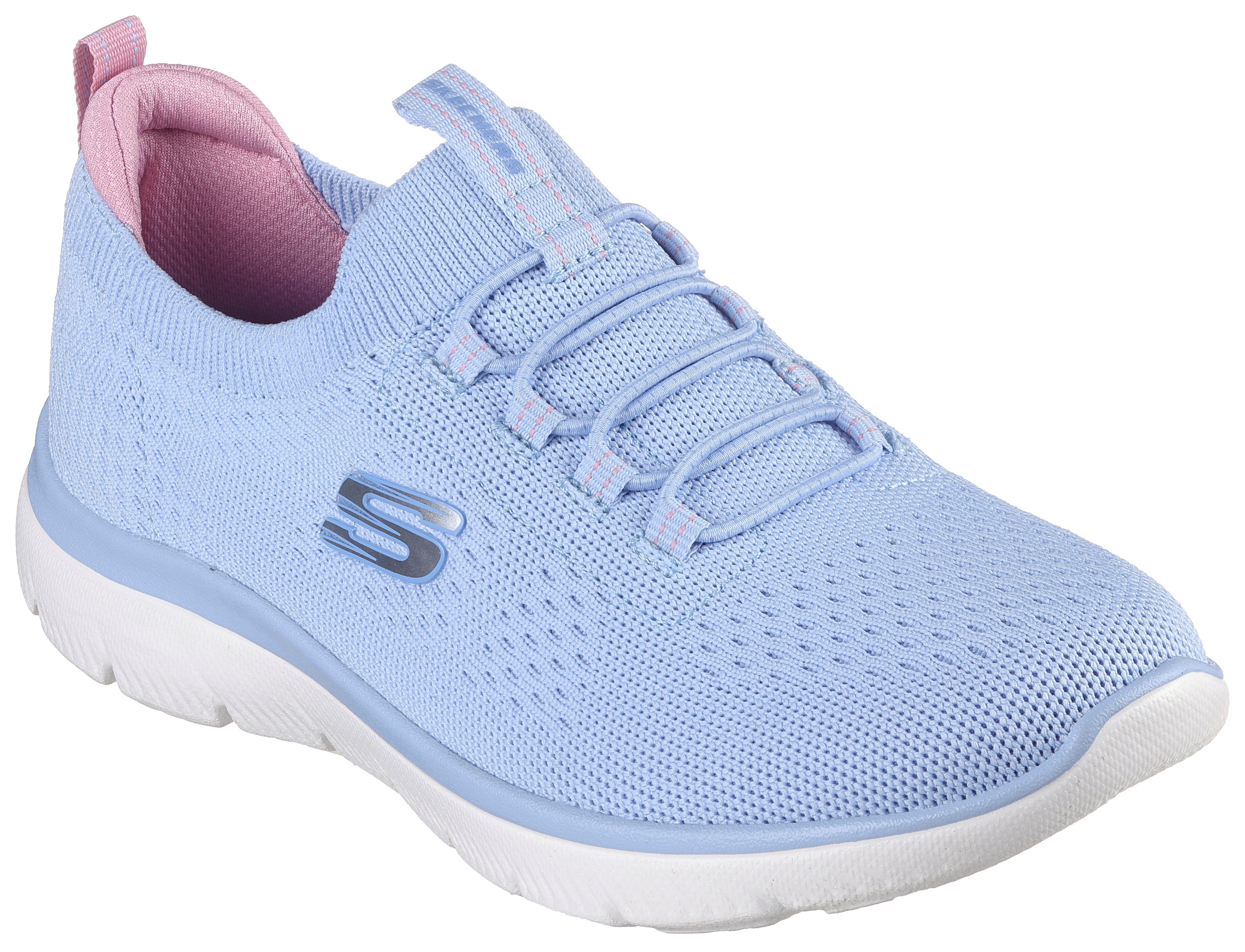 Skechers SUMMITS Slip-On Sneaker Freizeitschuh, Halbschuh, Slipper mit Memory Foam Ausstattung