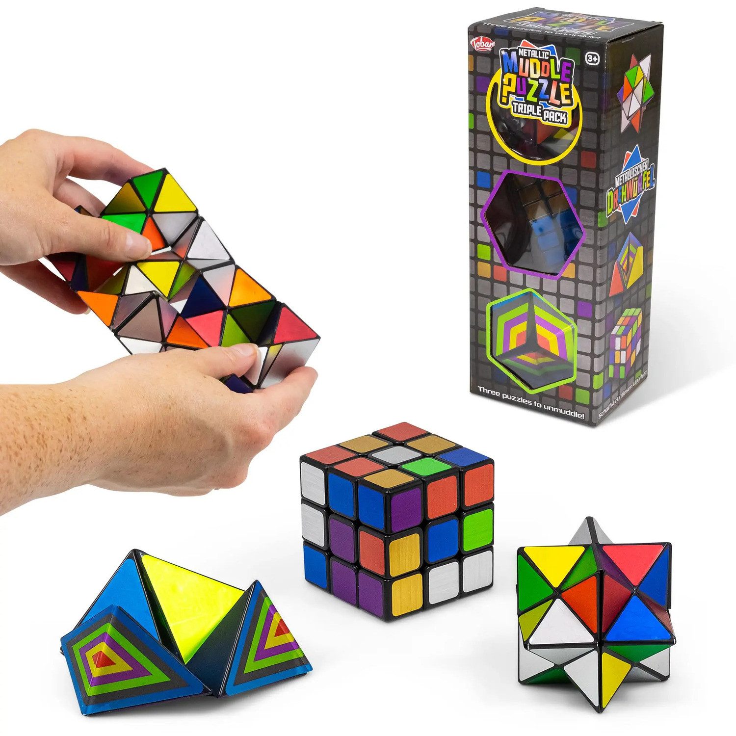 Triton-X Puzzle Metallic Muddle Puzzle Triple Pack, Puzzleteile