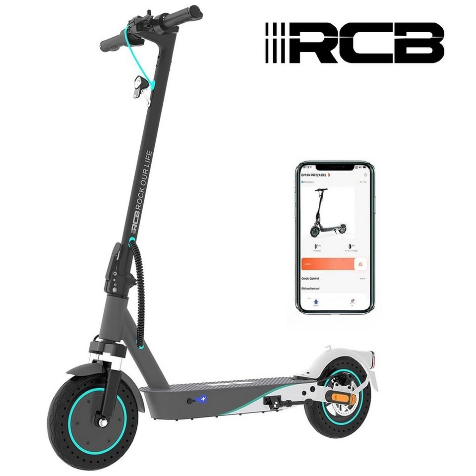 RCB E-Scooter mit Straßenzulassung (ABE), max.20 KM/H, Komfortable  Stoßdämpfung, 20,00 km/h, (1 tlg), mit Straßenzulassung