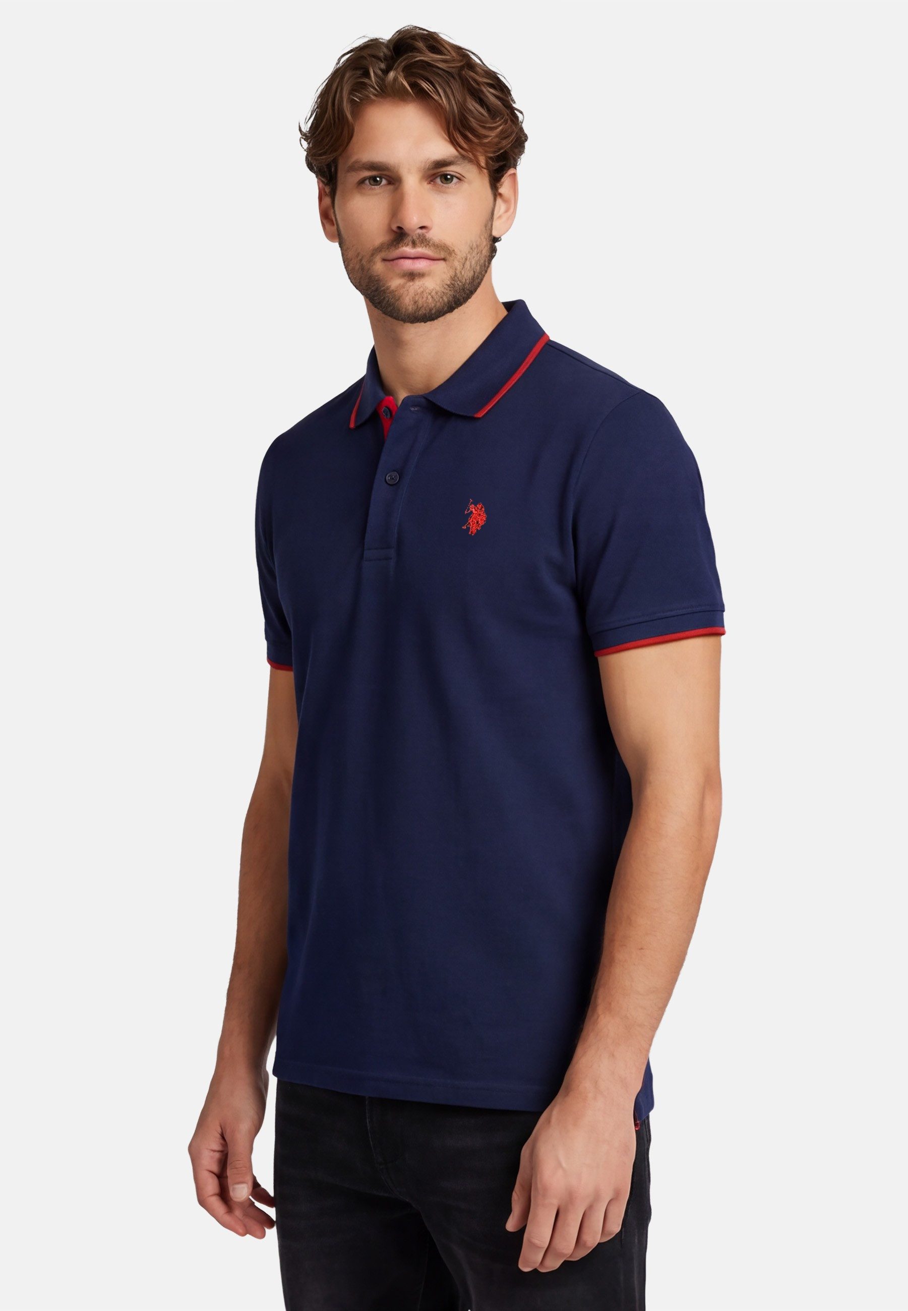 U.S. Polo Assn. Poloshirt USKayle – Classic Fit kurzarm mit Logo-Stickerei