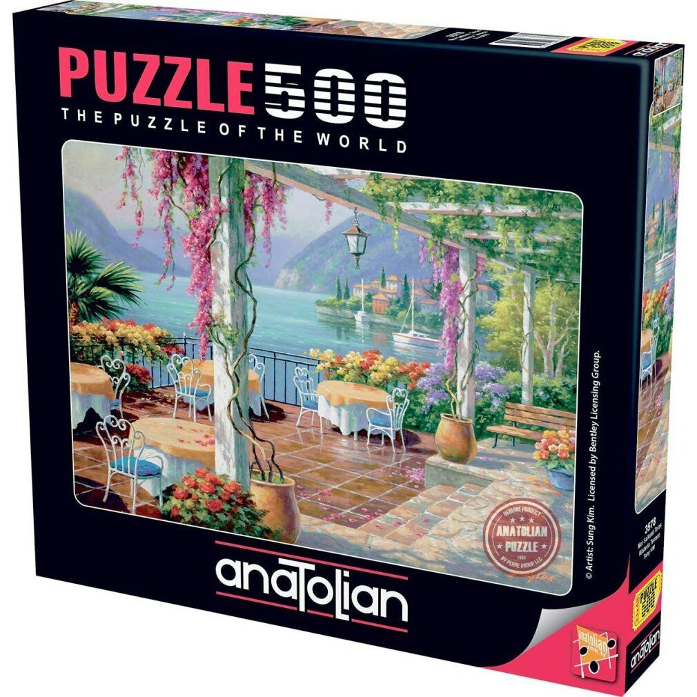 ANATOLIAN Puzzle ANATOLIAN Puzzle Terrasse mit Glyzinie 500 Teile, Puzzleteile