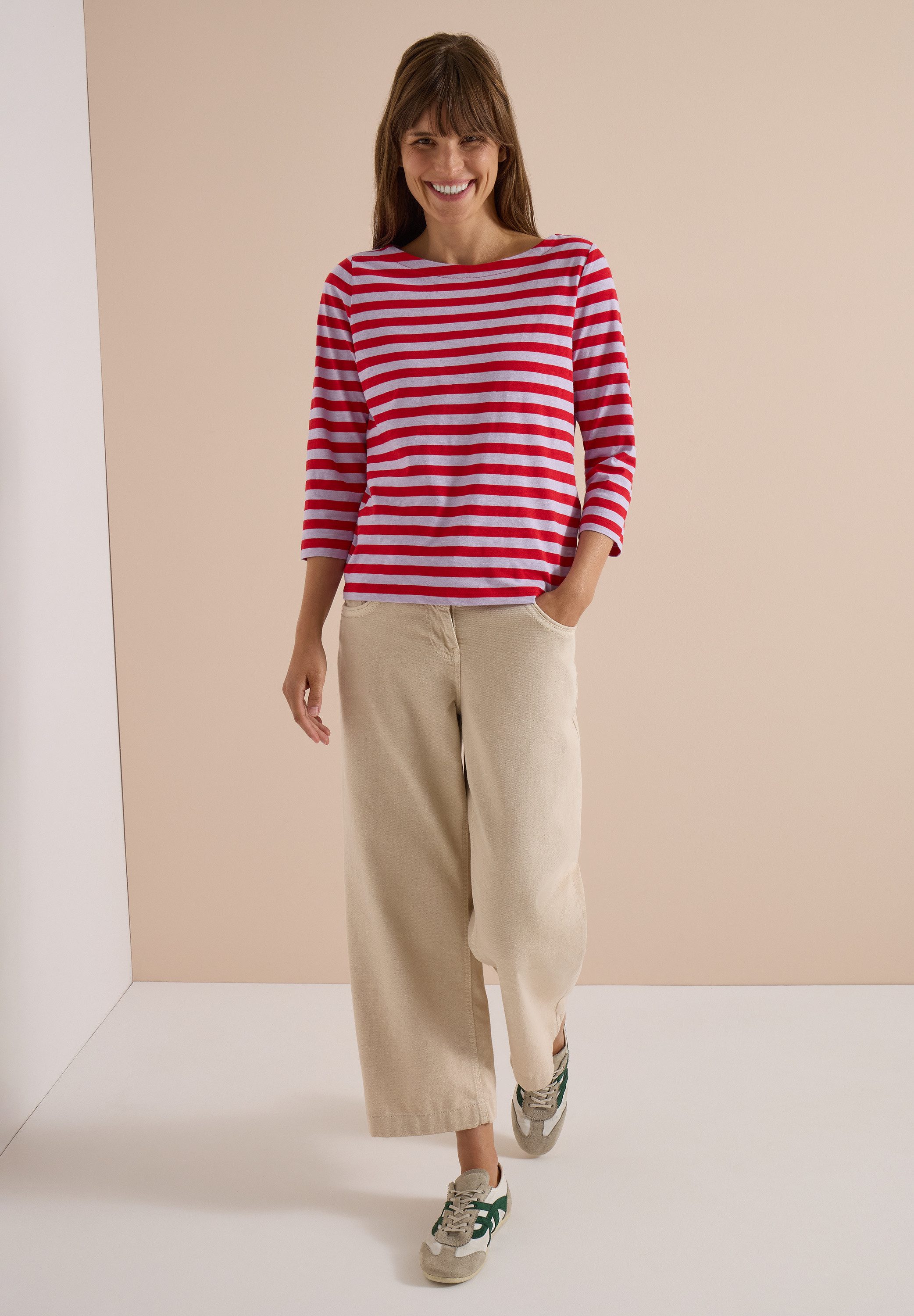 CECIL 3/4-Arm-Shirt aus reiner Baumwolle – Bild 3 von 5