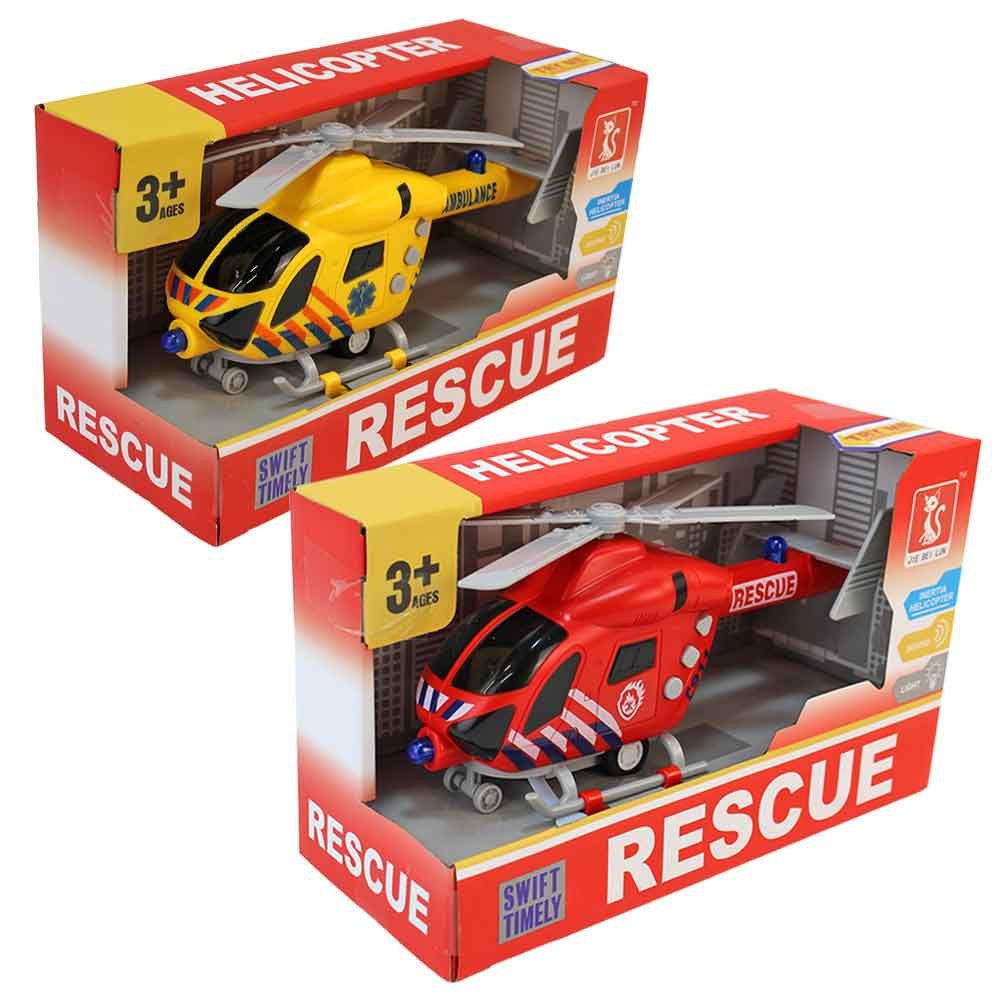 Jonotoys Игрушечный вертолет Feuerwehr-Hubschrauber Spielzeug mit Licht und Sound, (2-tlg)