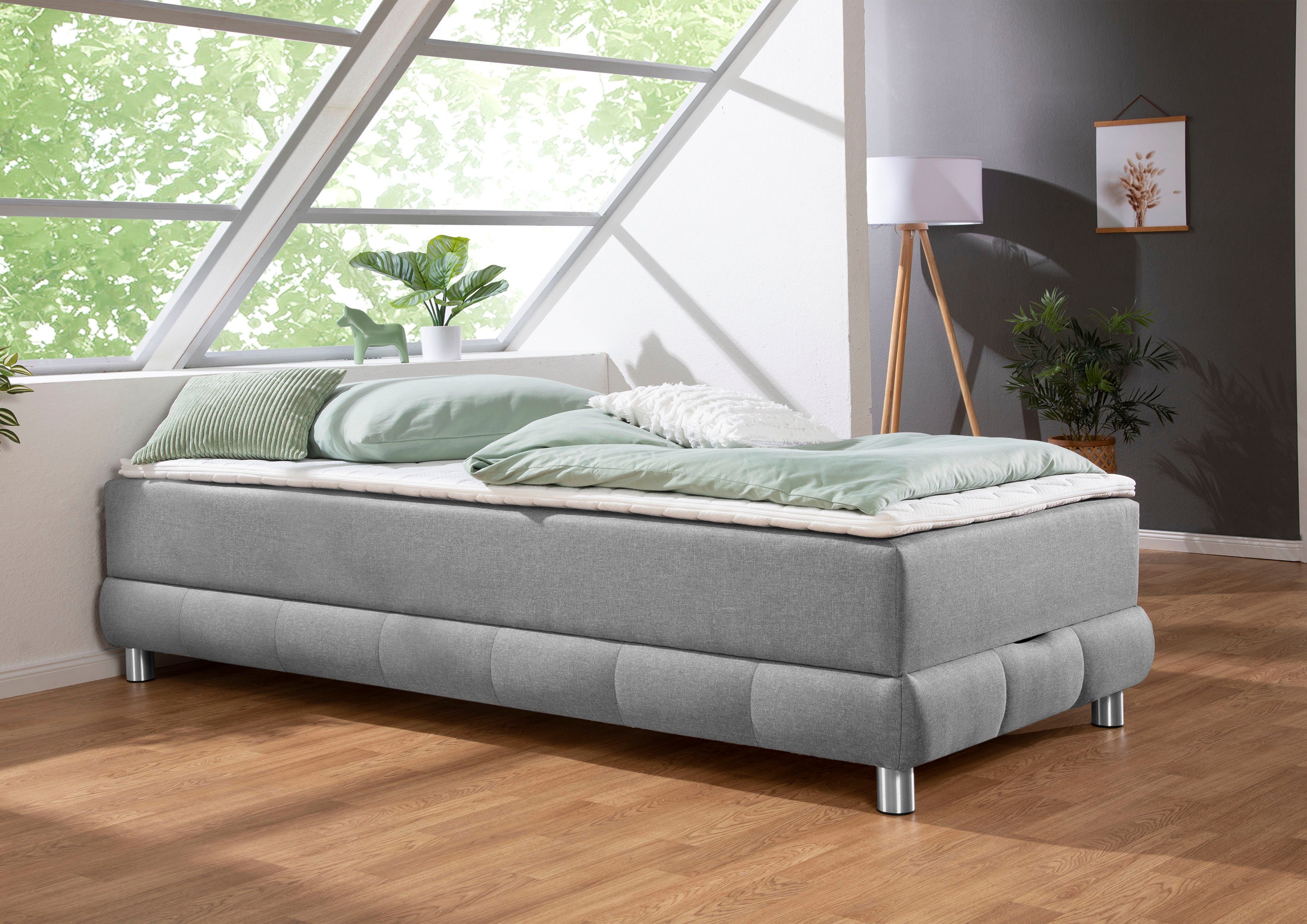 INOSIGN Boxspringbett "Vaasa", für Dachschrägen geeignet, inkl. Bettkasten günstig online kaufen