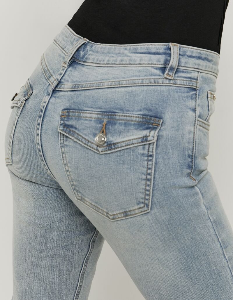 Tally Weijl Bootcut-Jeans SPADEBOOTY Baumwollmischung, Mid Waist