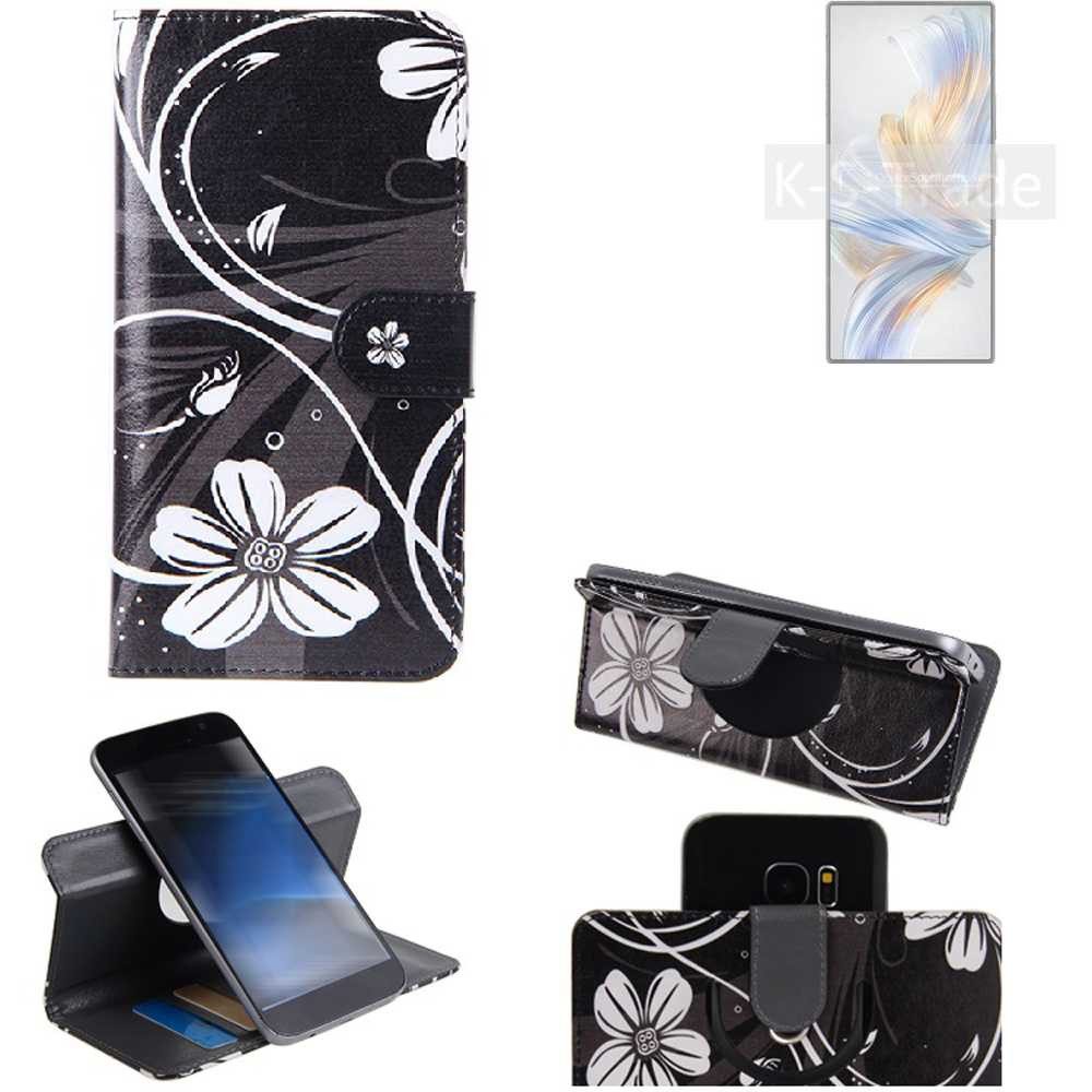 K-S-Trade Handyhülle für nubia Z60 Ultra Photographer Edition, Schutzhülle Handyhülle Hülle 360° Wallet Case “Flowers“