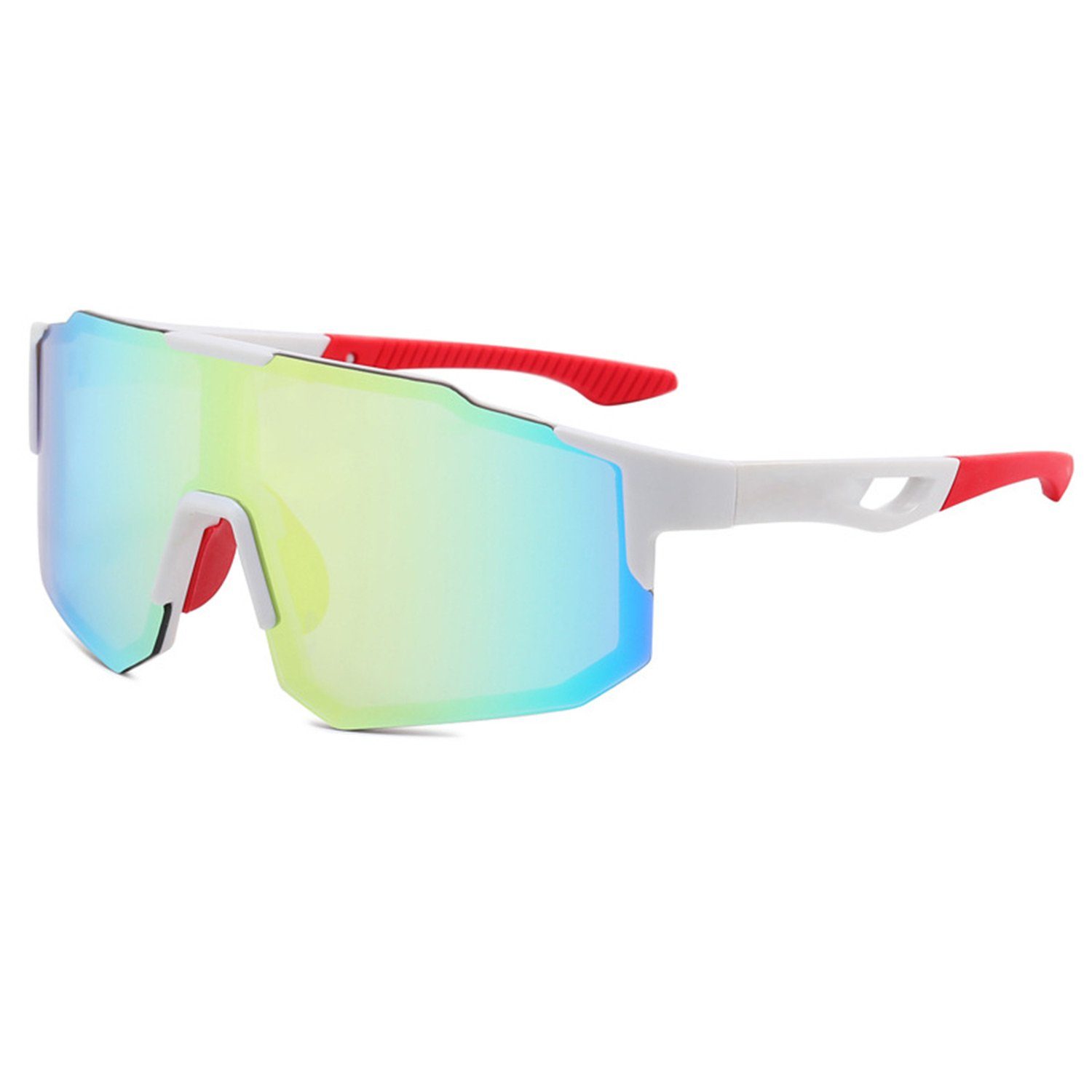 Folie Sicht MAGICSHE Box für und Damen, UV-beständige Fahrradbrillen und Sport-Sonnenbrillen, Weiße Herren Fahrradbrille klare gelbe Windschutzscheibe, Brille