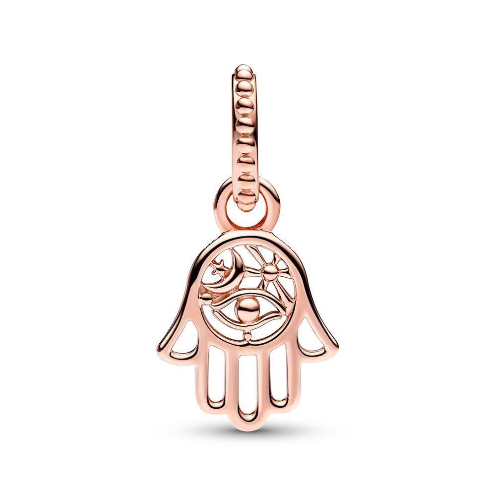 Pandora Charm-Einhänger Hand der Fatima Charm Anhänger von PANDORA, rosé