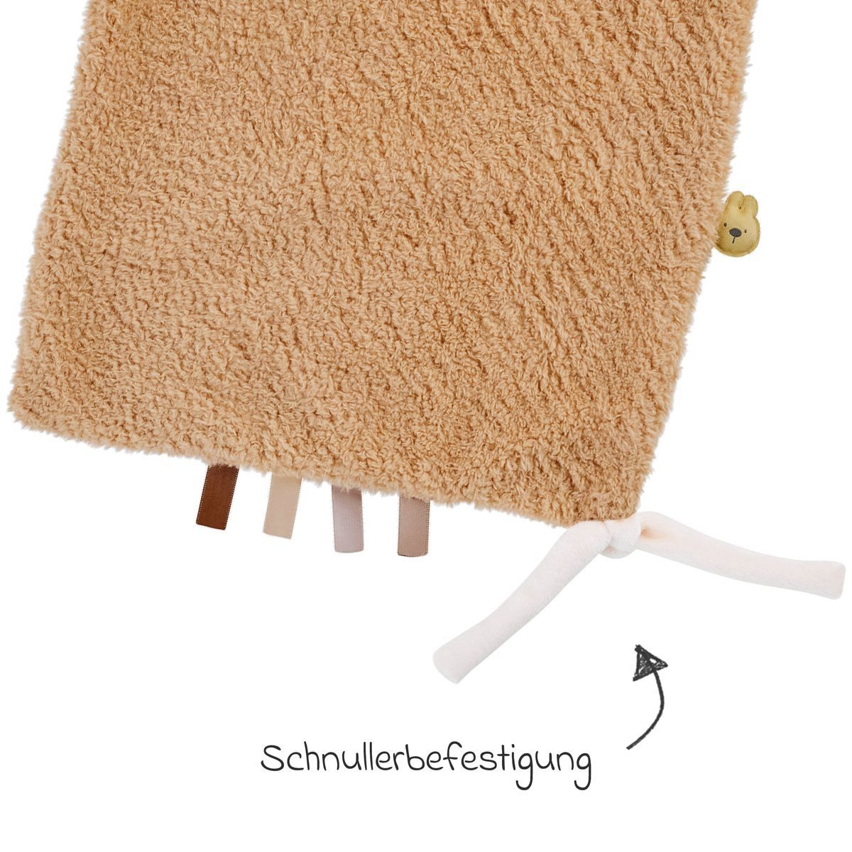 Nattou Schnuffeltuch Teddy - Bär, Baby Schmusetuch Kuscheltuch Einschlafhilfe