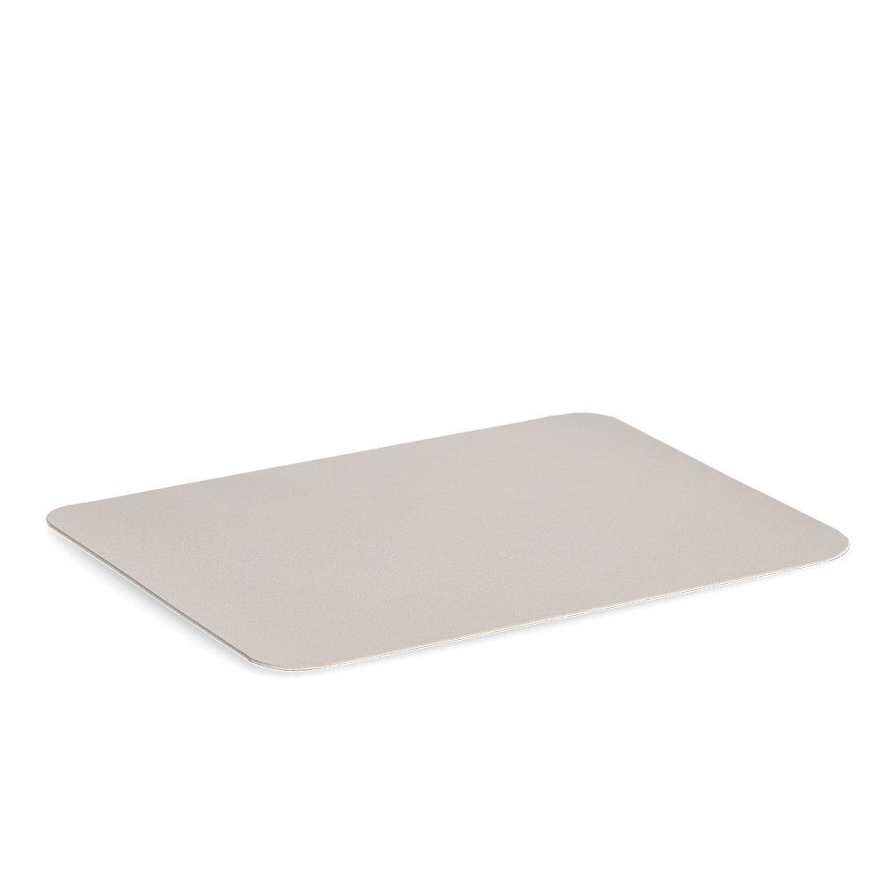 Zeller Present Mauspad Mousepad, Kunstleder, creme, PVC, ca. 27 x 21 cm