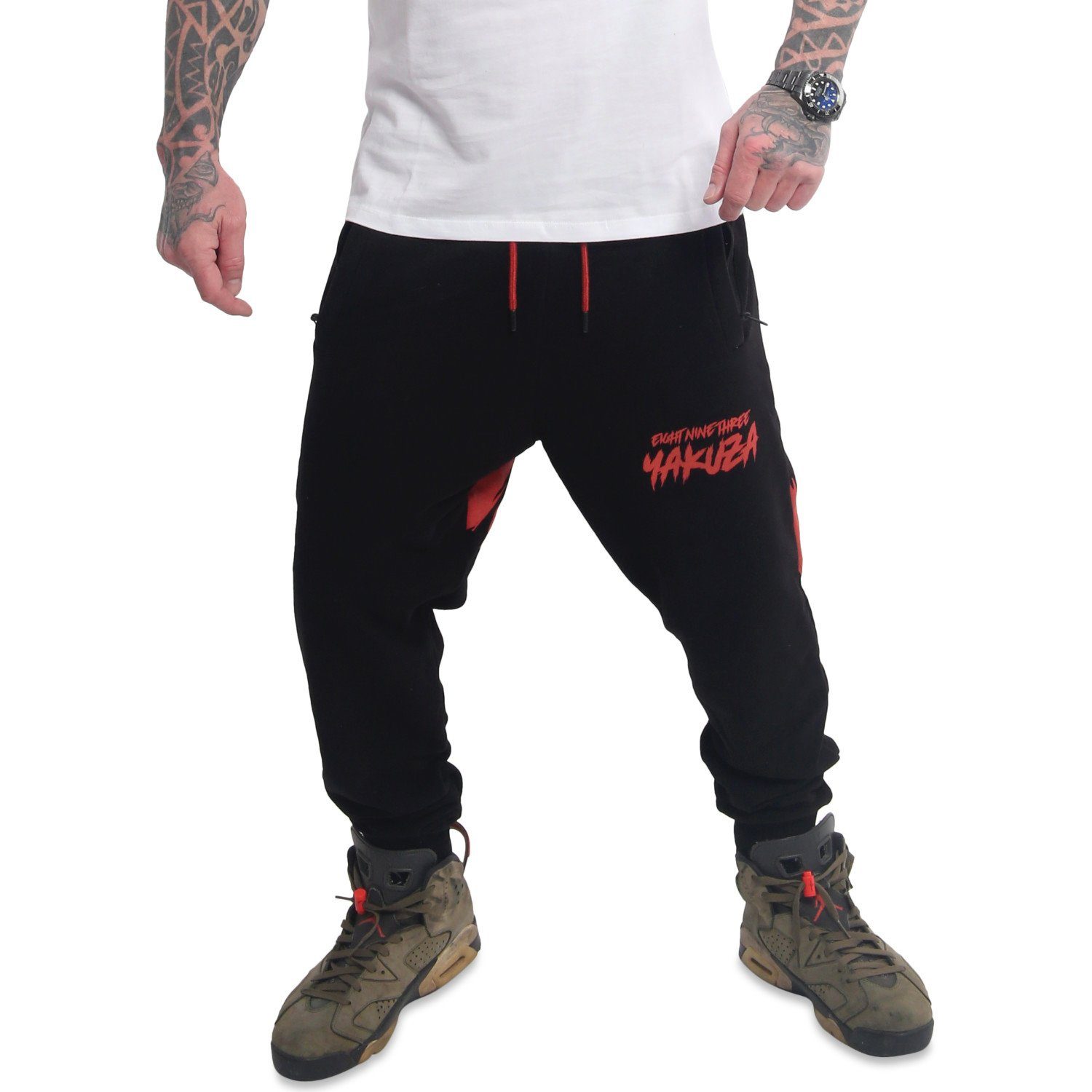 Fat YAKUZA schwarz Tag Jogginghose