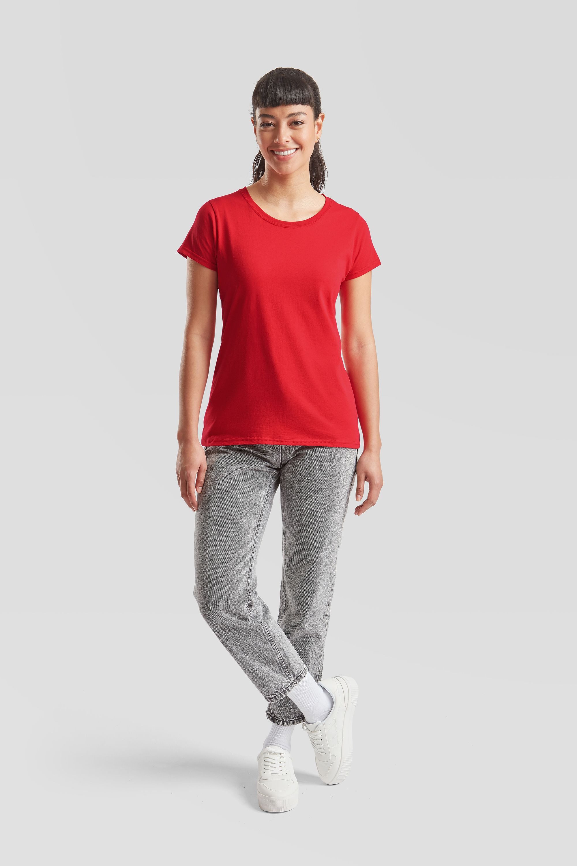 Fruit of the Loom Rundhalsshirt Fruit of the Loom Original T Lady-Fit günstig online kaufen