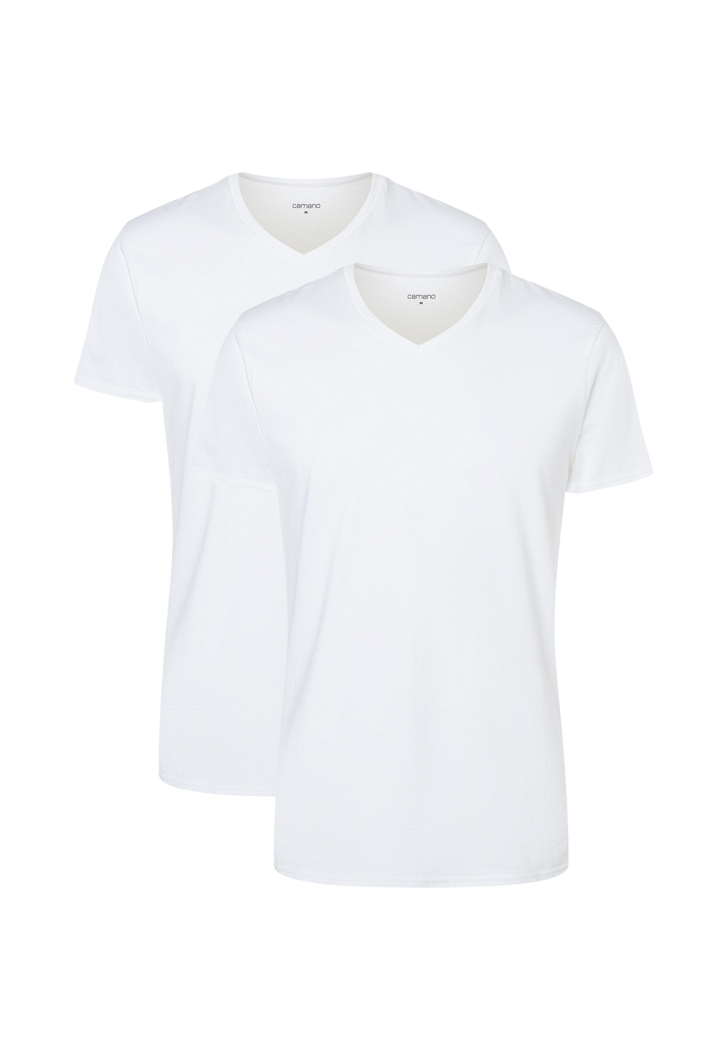 Camano T-Shirt comfort (2er Pack) mit V-Ausschnitt
