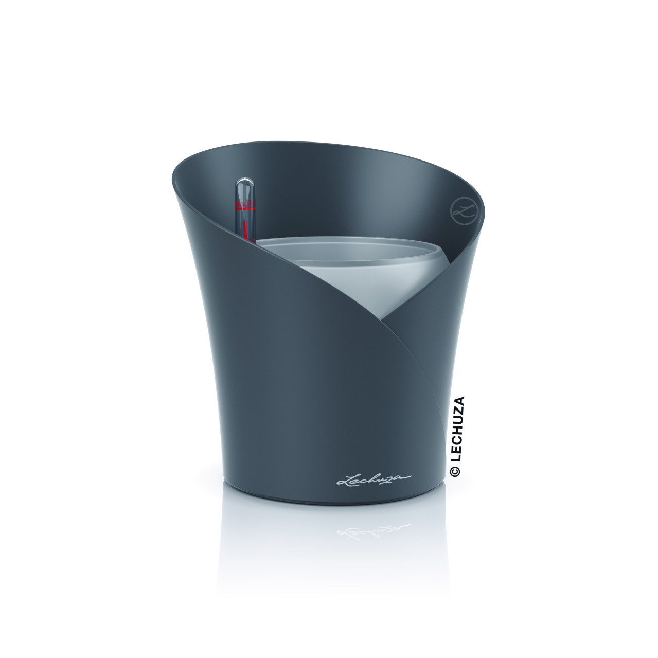 Lechuza® Übertopf Lechuza Pflanzgefäß Orchidea schiefergrau