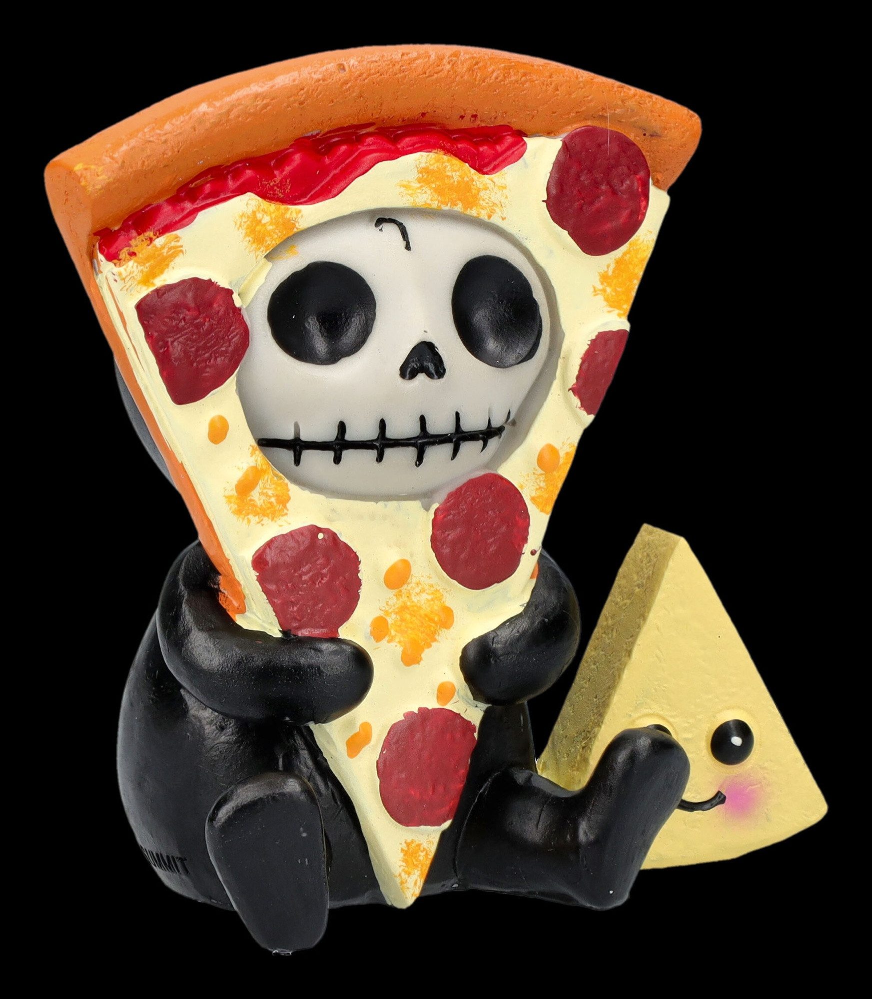 Figuren Shop GmbH Dekofigur Furrybones Figur - Pizza Peppi - Fantasy Dekofigur Dekoration Gothic