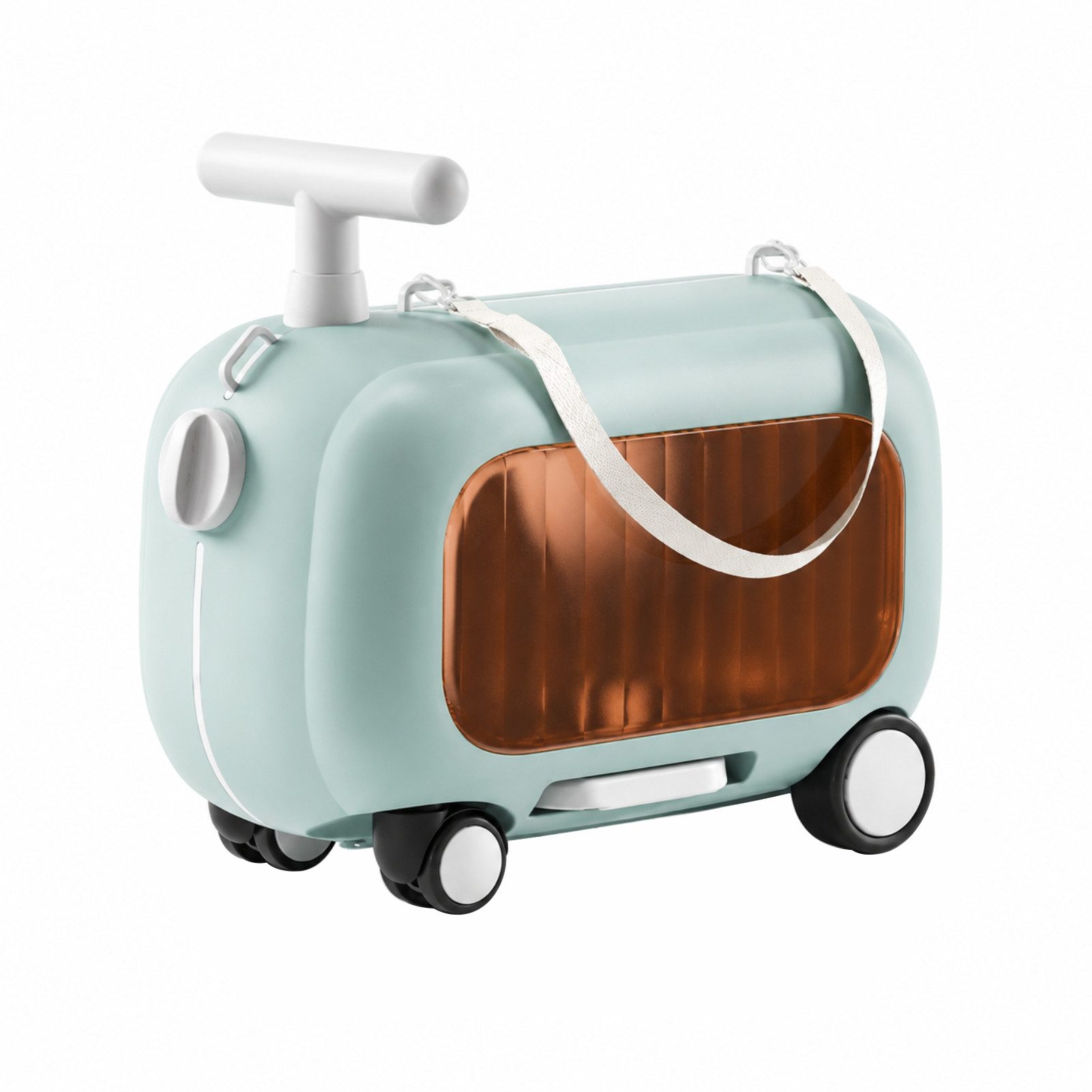 Jumpeak Kinderkoffer Perfekter Kindertrolley,zum Sitzen & Ziehen,für Flugreisen, 4 Rollen, Praktischer Sicherer Reisebegleiter,für Kinder,mit Sitz & Stauraum