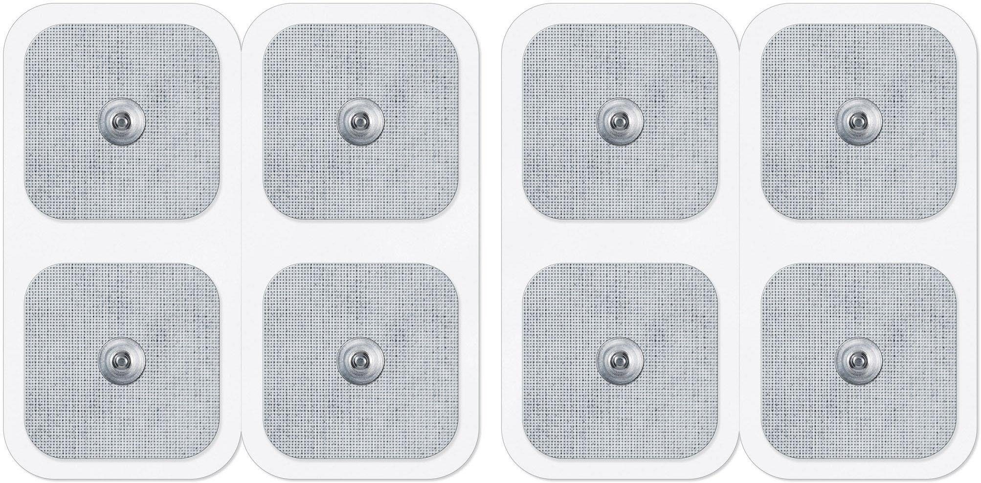 Sanitas Elektrodenpads Nachkaufelektroden für Beurer TENS/EMS Geräte (EM 40, 41, 49, 80, 95), Set 8 St.,Enthält 8 selbstklebende Elektroden in der Größe 45 x 45 mm