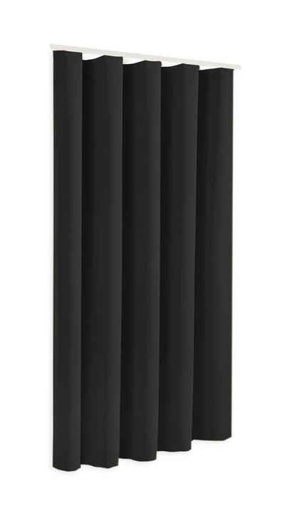 Verdunkelungsvorhang »Blackout Verdunkelungsschal in Höhe 175cm oder 245cm, Modell Sopran, Farbe schwarz, blickdicht, Thermovorhang«, Clever-Kauf-24