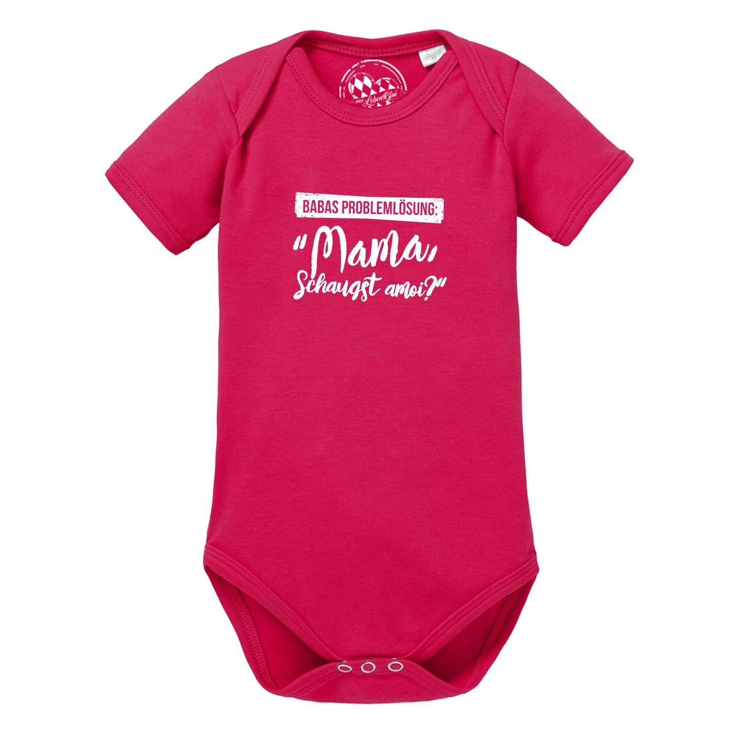 Bavariashop Shirtbody Baby Body "Papas Problemlösung…"