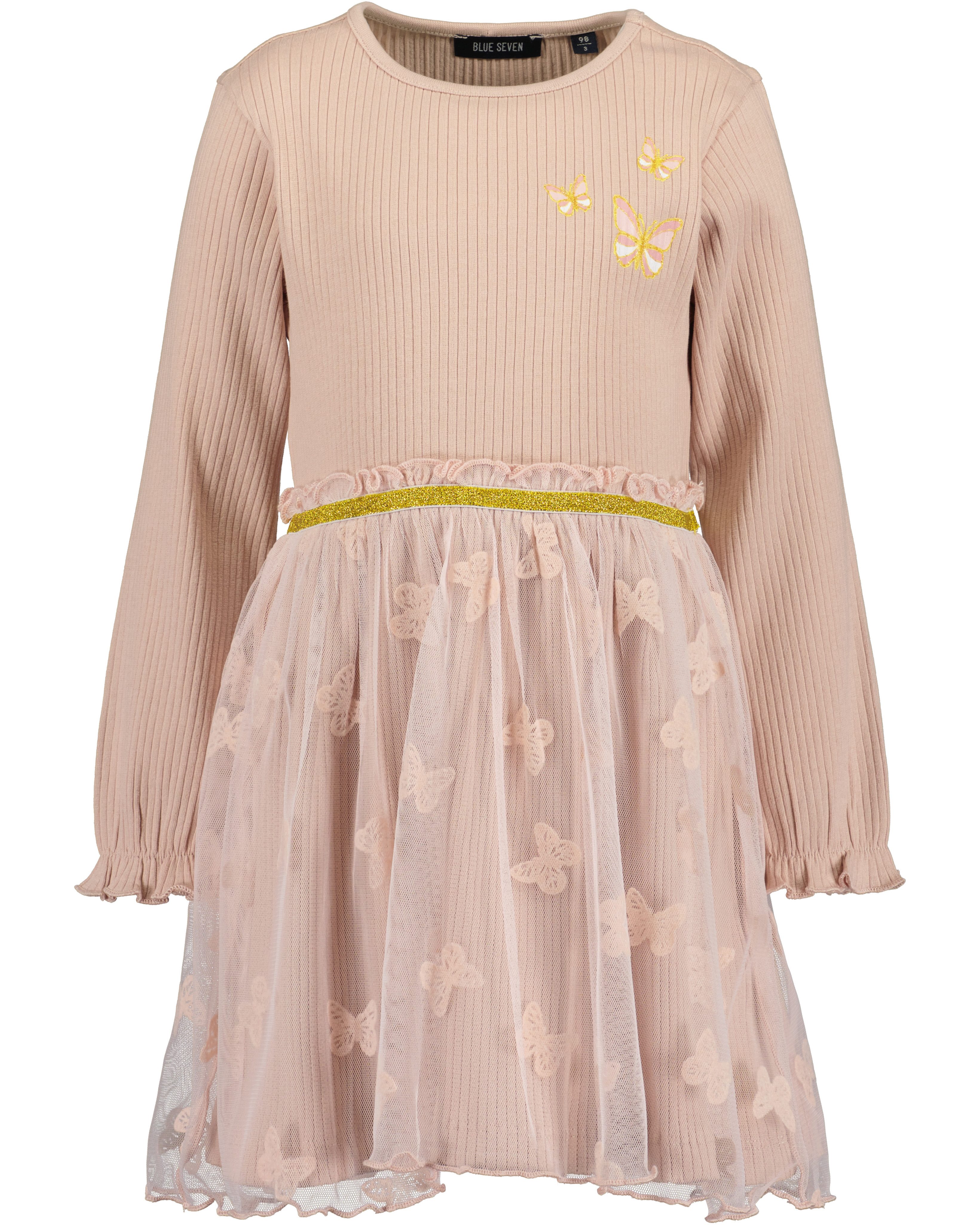 Blue Seven Jerseykleid mit toll gemustertem Tüll-Überrock