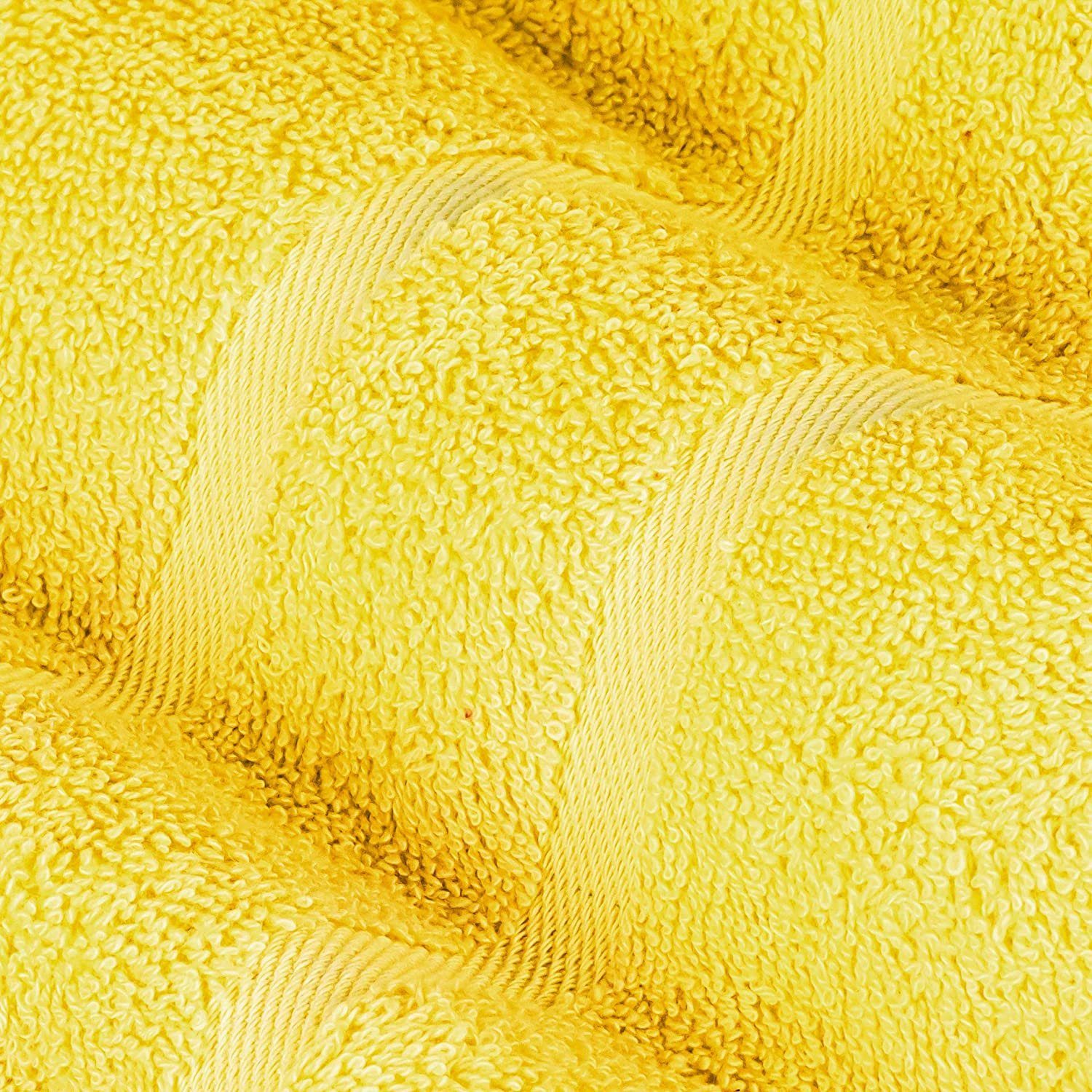 StickandShine Handtuch Handtücher Badetücher Saunatücher Duschtücher Gästehandtücher in Gelb – Bild 2 von 5