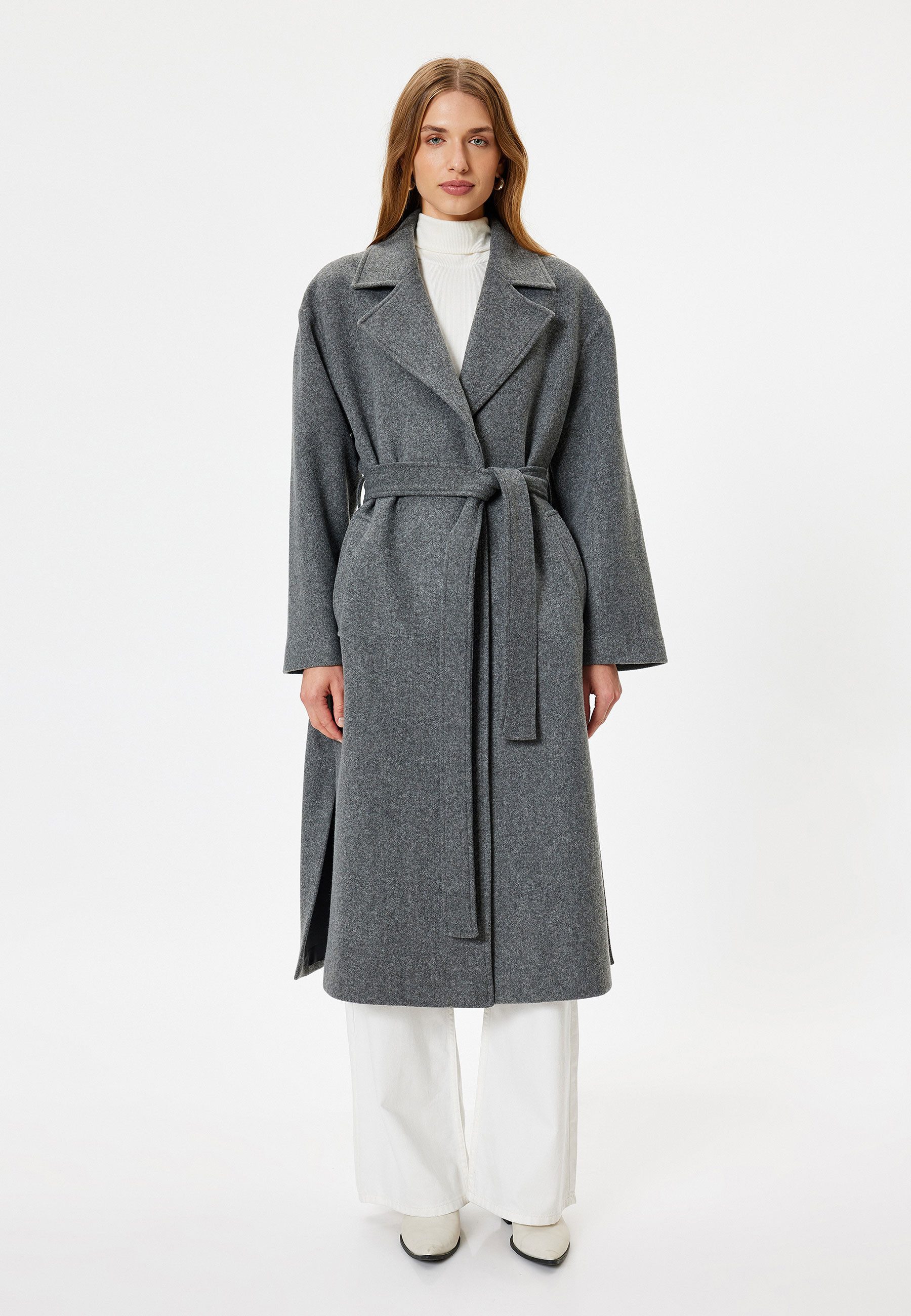 Koton Langmantel Regular Jacket Kragen
