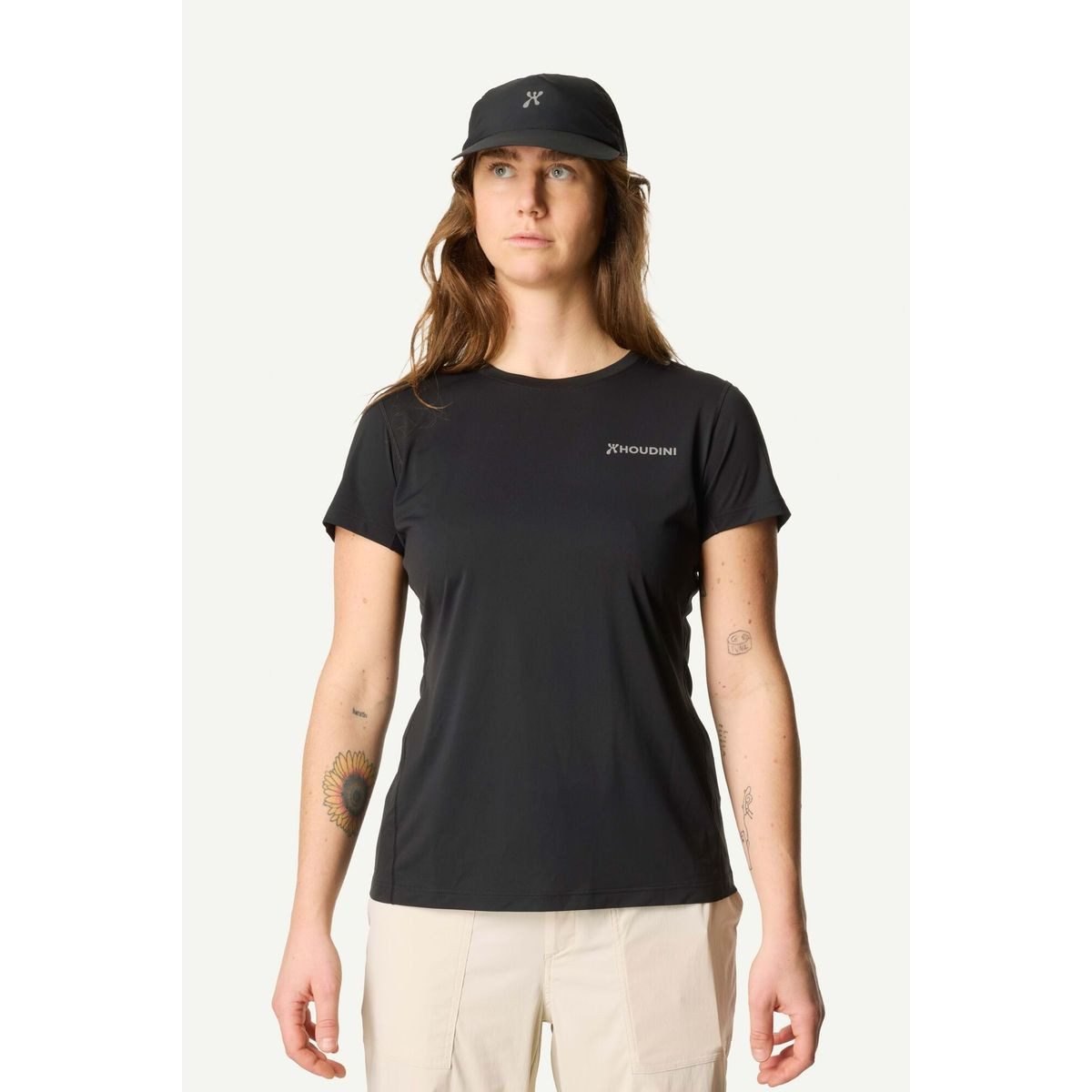 Houdini Kurzarmshirt W's Pace Air Message Tee Federleichtes, kühles und schnell trocknendes T-Shirt für Laufen