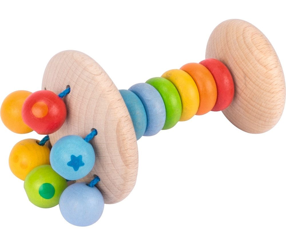 goki Greifspielzeug goki Greifling Elastik Stielrassel Regenbogen