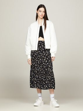 Tommy Jeans Curve A-Linien-Rock TJW FLORAL RUFFLE MIDI SKIRT EXT Webrock Große Größen