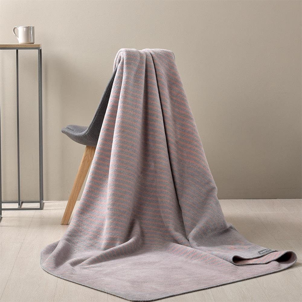 SEI Melange cm, Wohndecke Rose/Grey flauschig Plaid Tagesdecke Kuscheldecke 150x200 Rose/Grey Design,