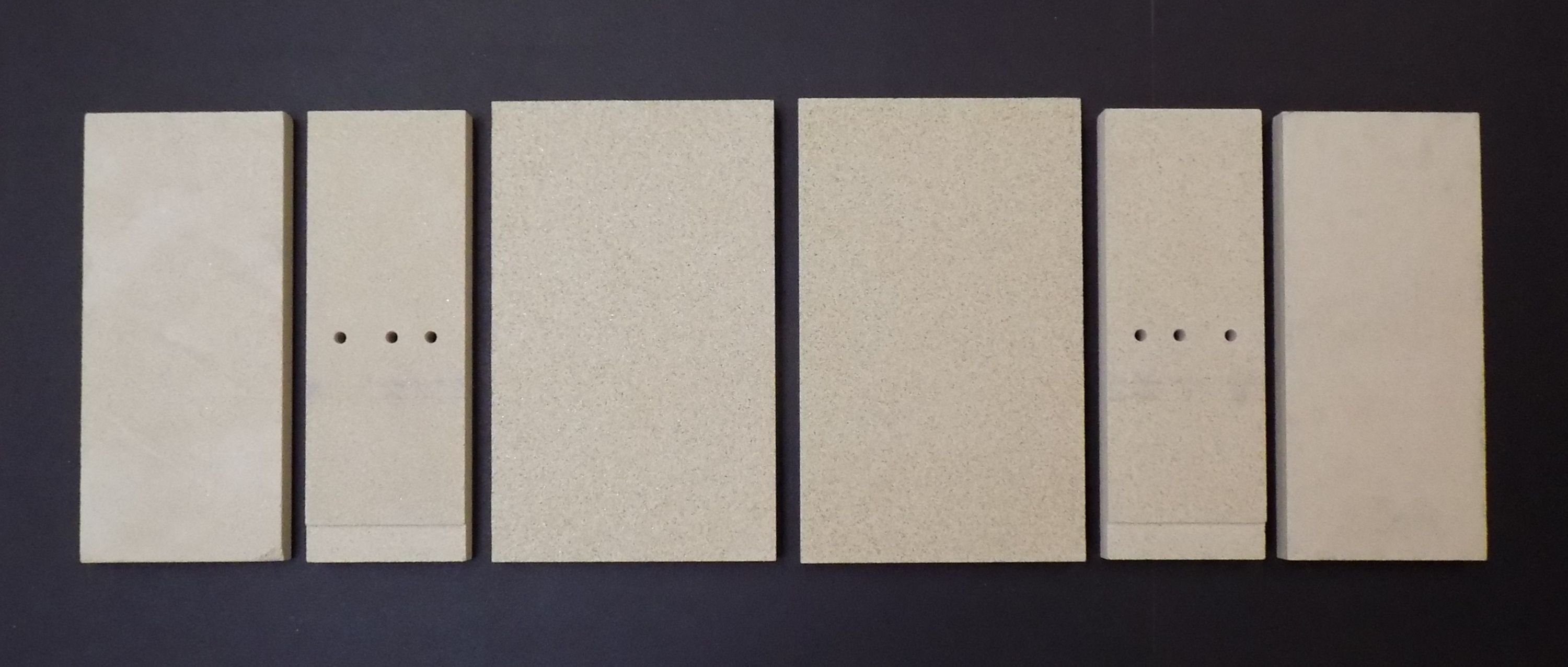 kaminXpert Feuerraumplatten für Eurotherm Topas Kaminofen Ersatzteil Feuerraumauskleidung