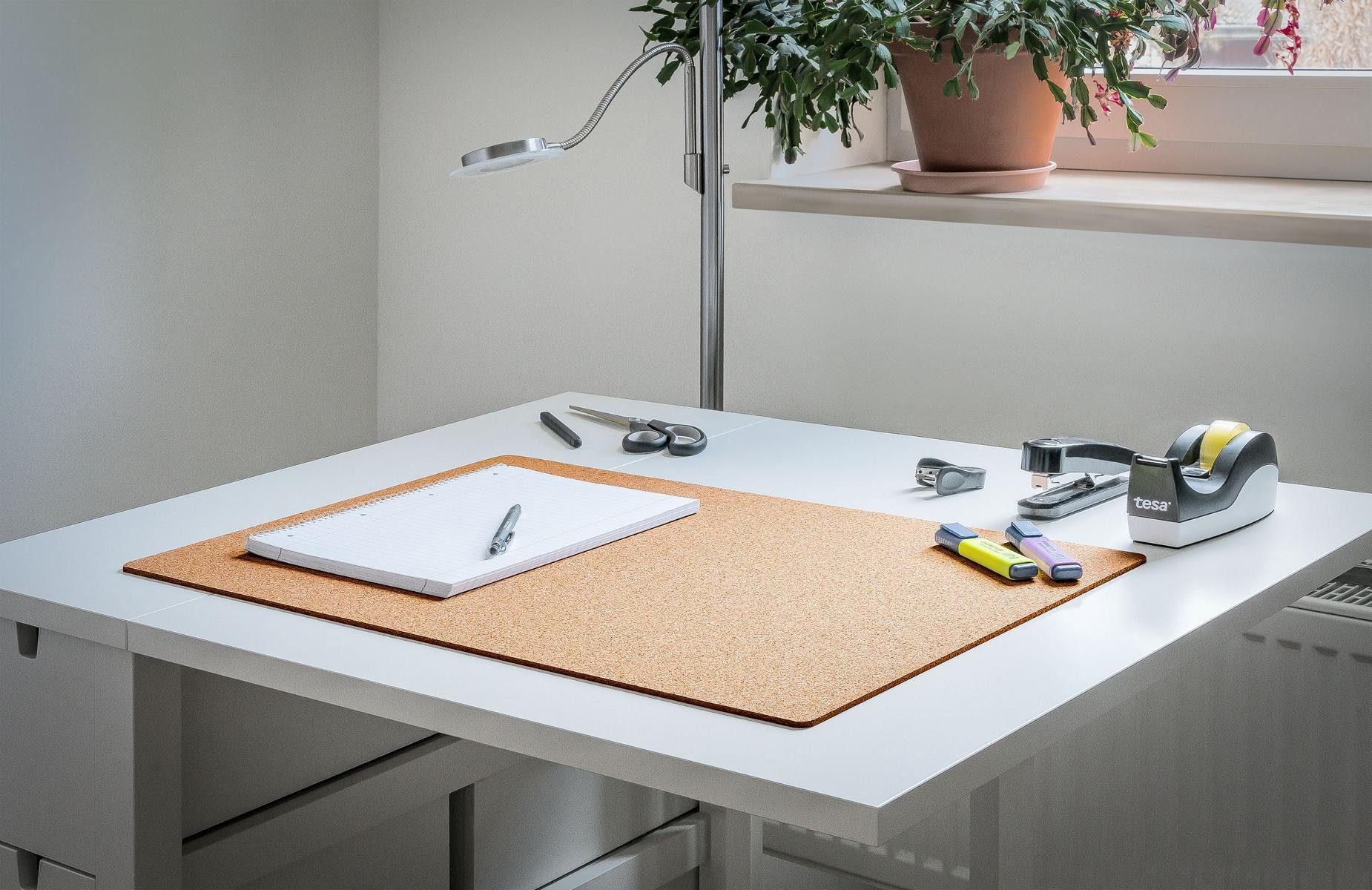 Kork-Deko.de Schreibtischunterlage Schreibtischunterlage aus Kork 64x45 cm für Büro & Homeoffice