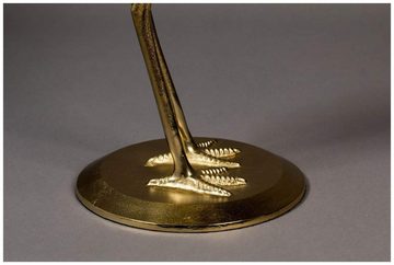 Dutchbone Beistelltisch Beistelltisch Kranich Gold von DUTCHBONE mit runder Glasplatte