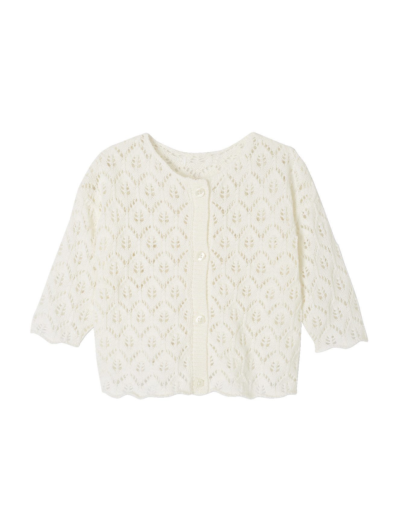 Strickjacke Baby Strickjacke mit Ajourmuster