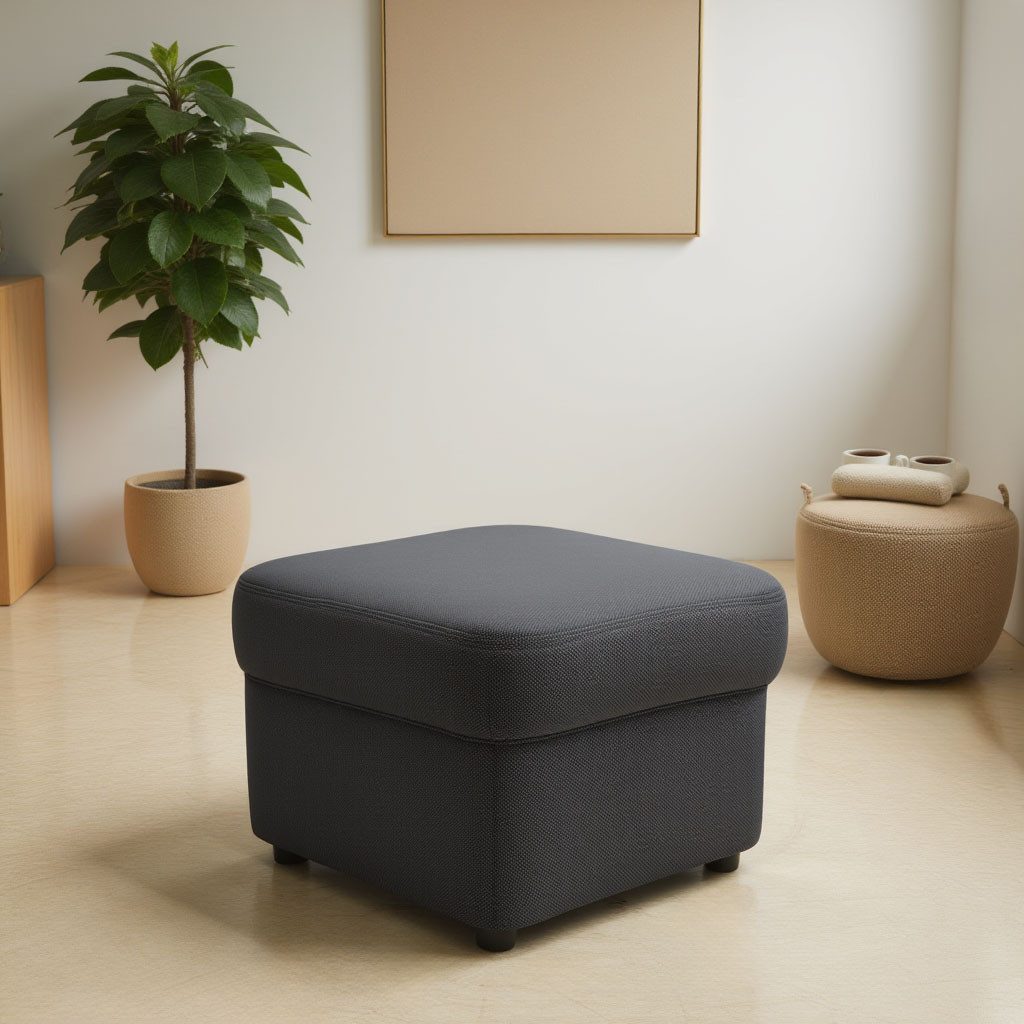 DOMO collection Hocker FLORES 60x60 cm, hochwertig – Bild 2 von 5