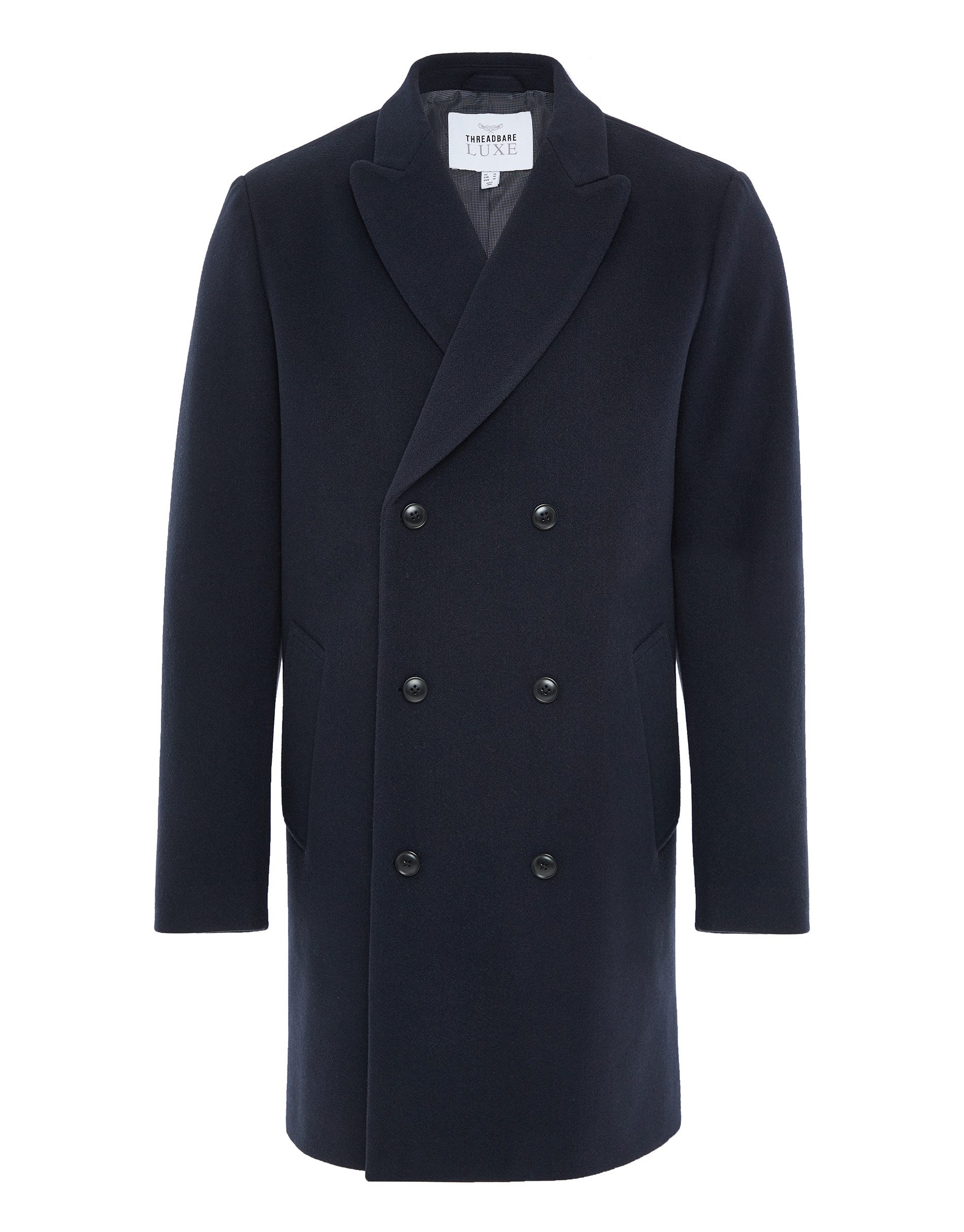 Threadbare Wintermantel THB LUXE (1-tlg) im klassischen Zweireiher-Design